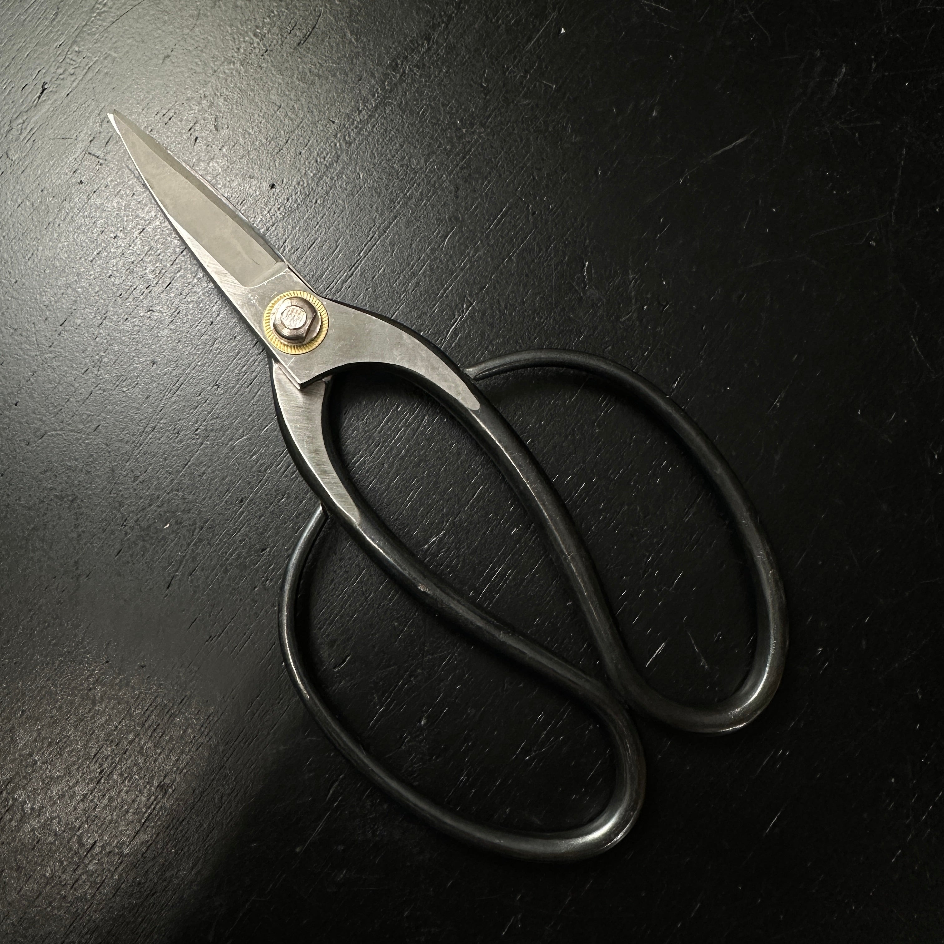 Old stock Hand made Okubo Shears By Fusayoshi 掘出し物 房義 刃長大久保鋏 手作り 210mm