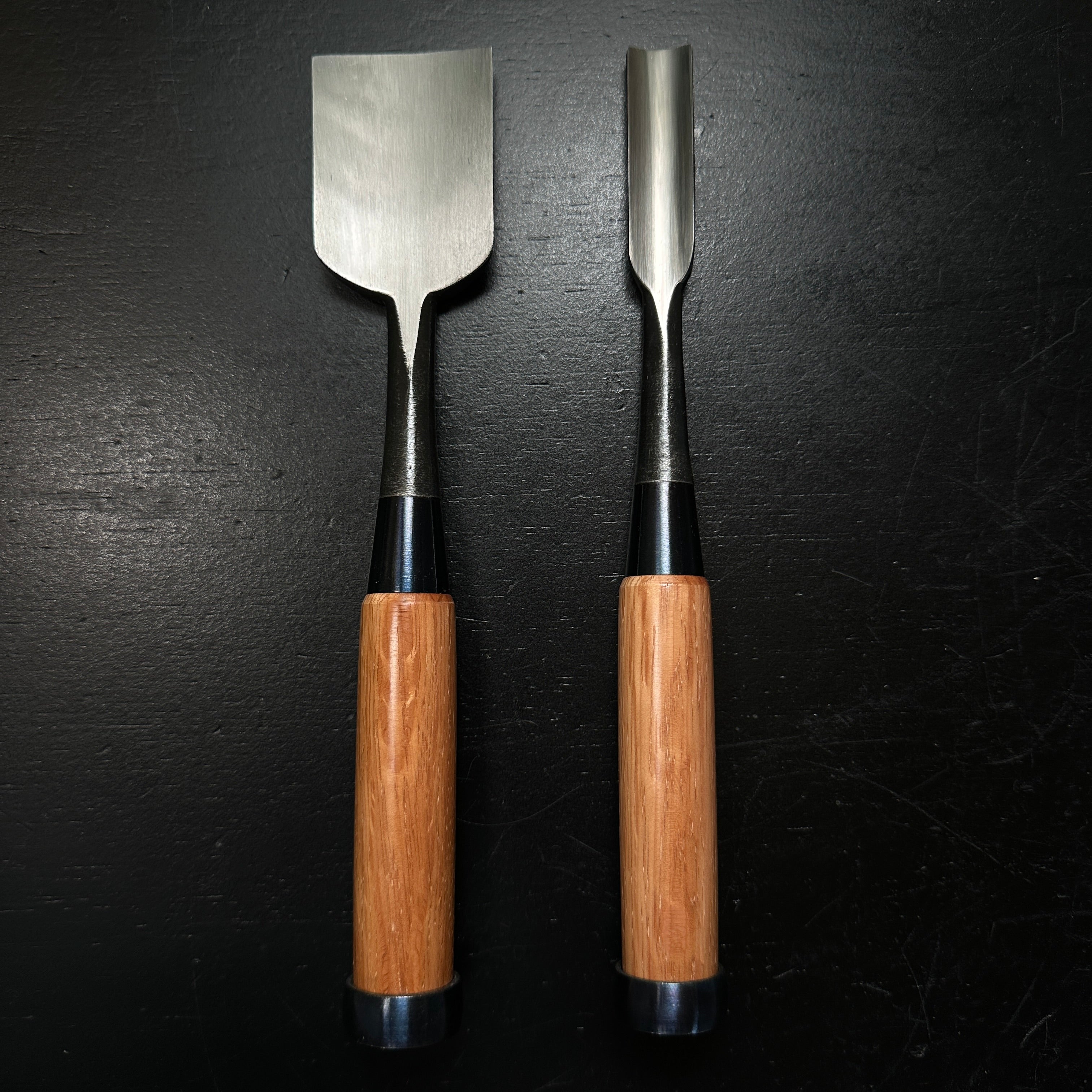 利国 内丸鑿 Toshikuni Uchimaru Chisels with white steel (Round Chisel) Uchimarunomi