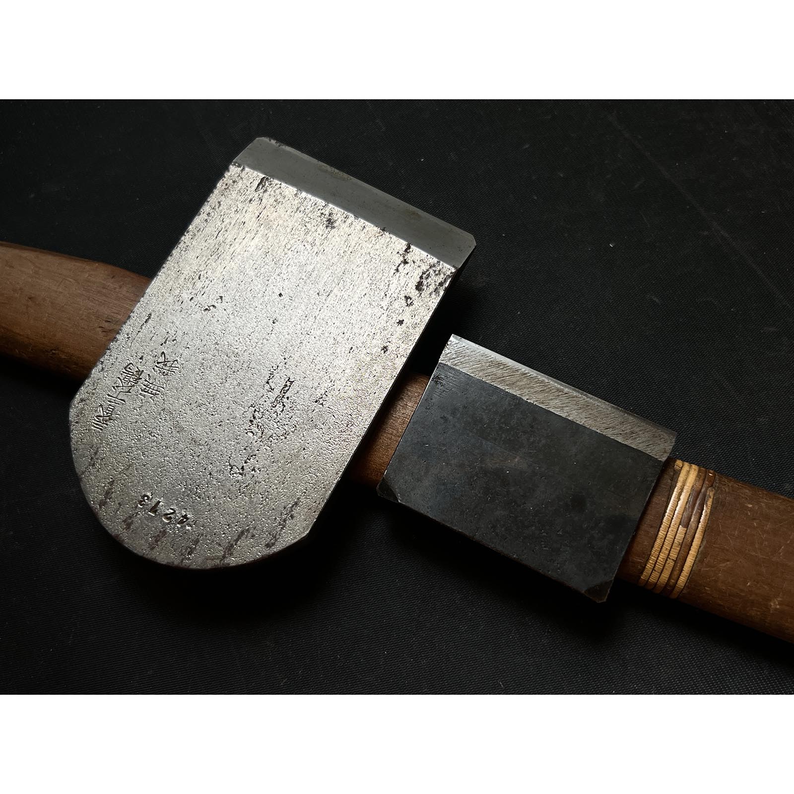 Old stock Muga Smoothing Plane (Kanna) by Chiyotsuru Nobekuni 掘出し物 千代鶴延国作 千三代 無我 仕上げ鉋 70mm