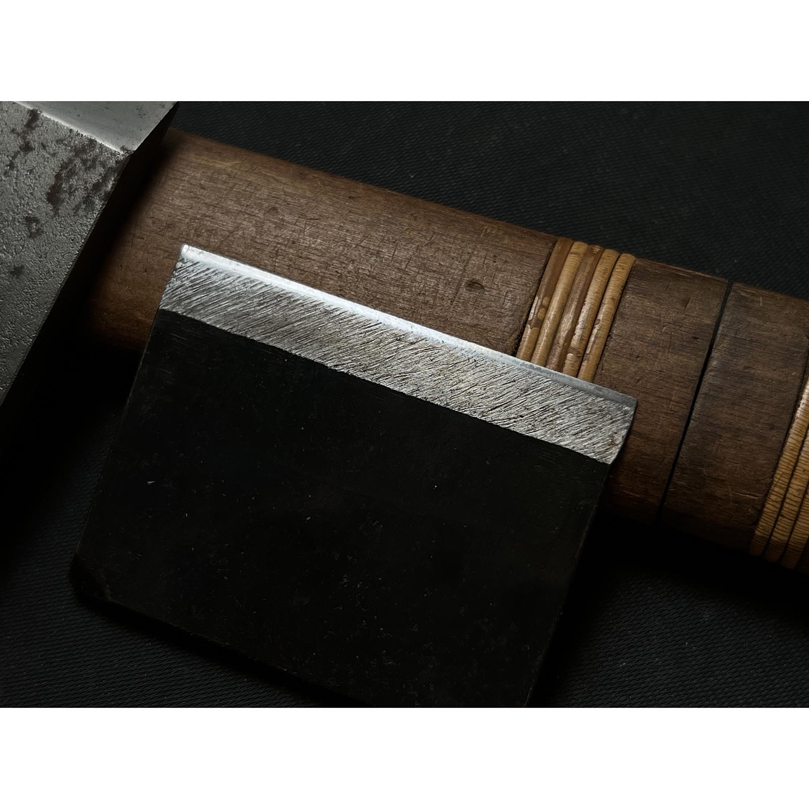 Old stock Muga Smoothing Plane (Kanna) by Chiyotsuru Nobekuni 掘出し物 千代鶴延国作 千三代 無我 仕上げ鉋 70mm