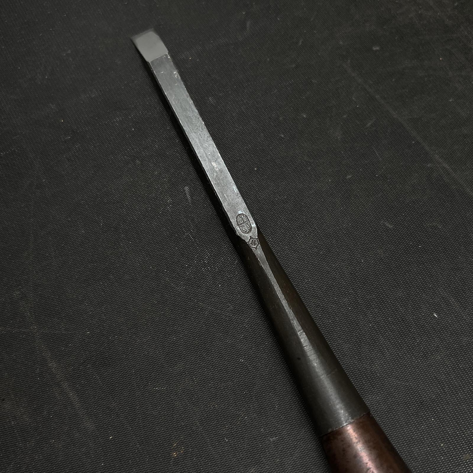 Old stock Shigeteru Timber chisels with White steel 掘出し物 重輝 叩鑿 9mm Tatakinomi