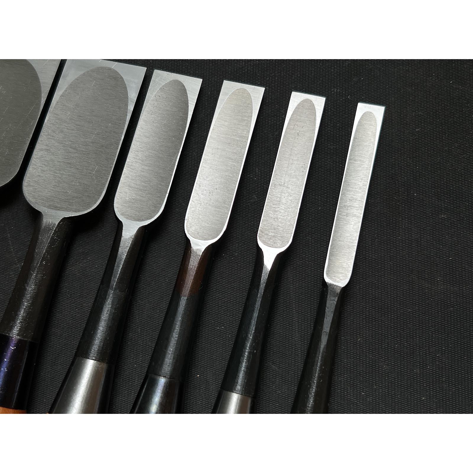 Old stock Kouetsu Bench chisels by Tasai 掘出し物 田斎作 侊悦 追入鑿 9,12,15,18,30,42mm Oirenomi