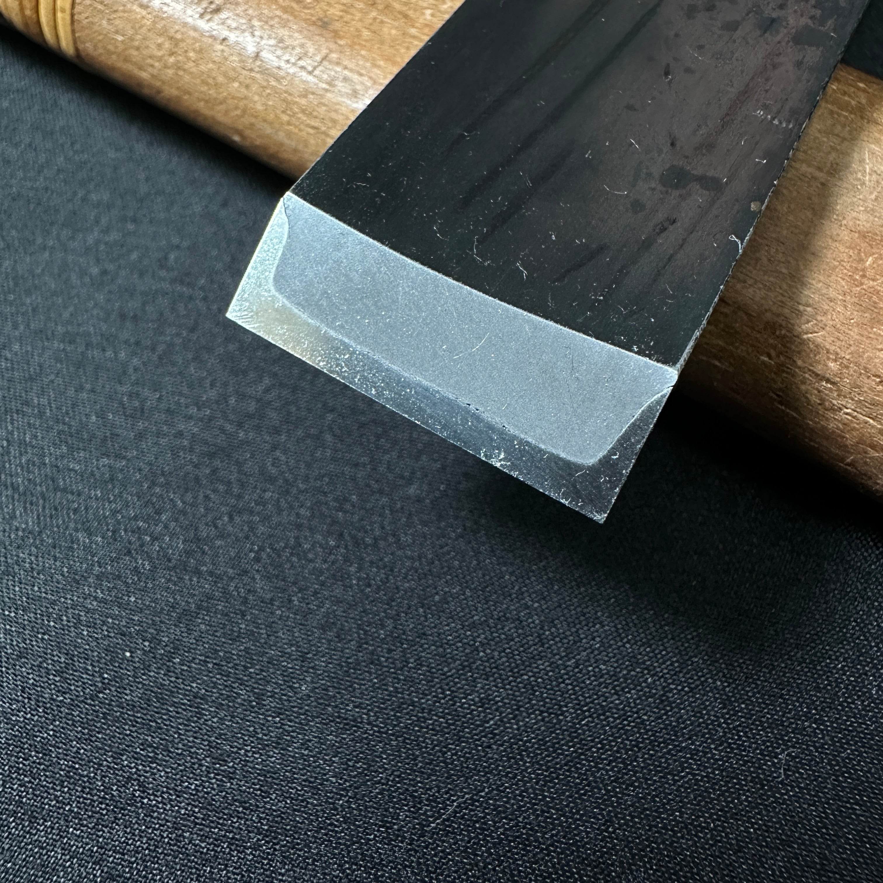 二治弘 平待薄鑿 三ツ裏 24mm Nijihiro Hiramachi Paring chisel Triple Ura