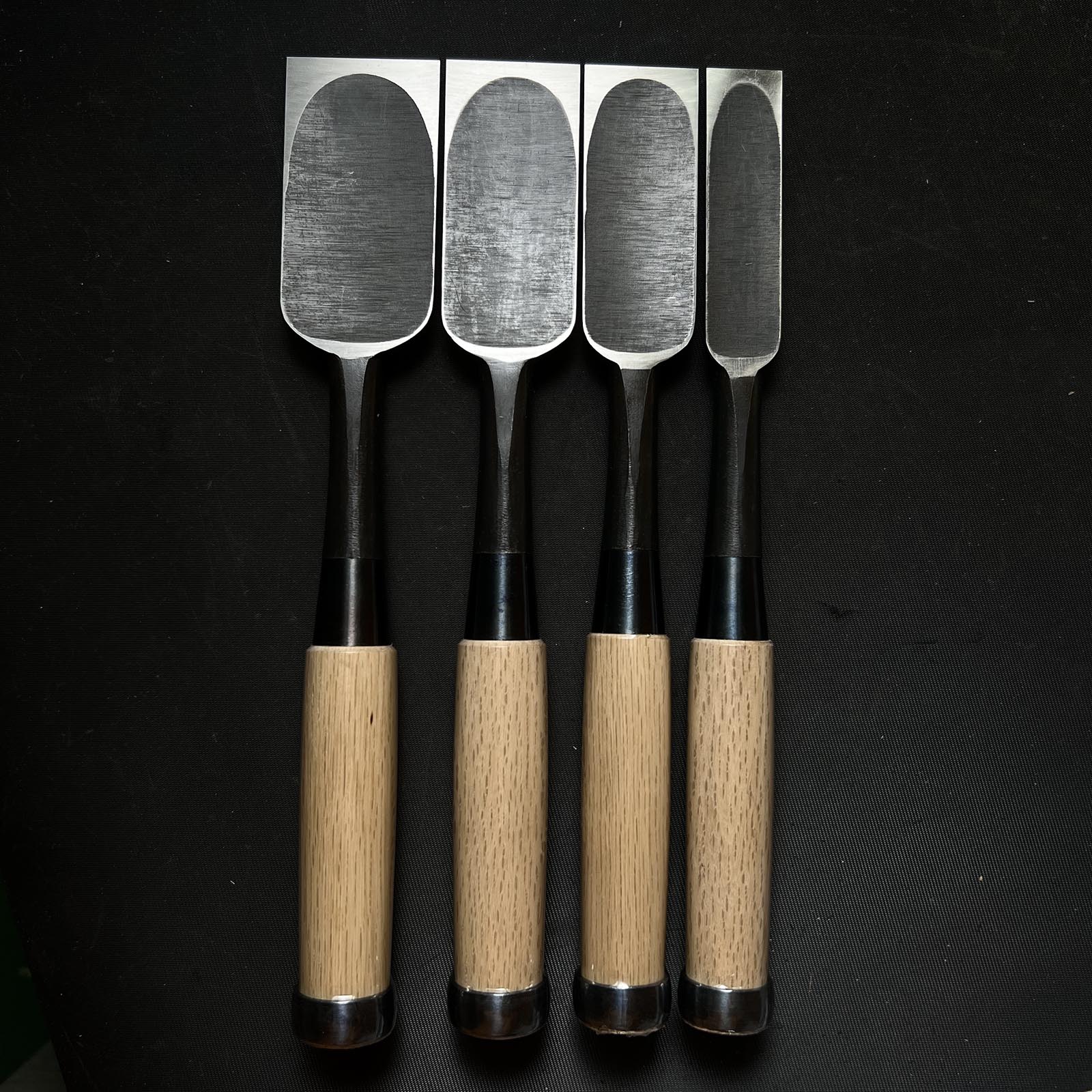 Tasai Fusetsu timber chisels with blue steel 田斎風雪作 叩鑿 24,36,42,48mm Tatakinomi