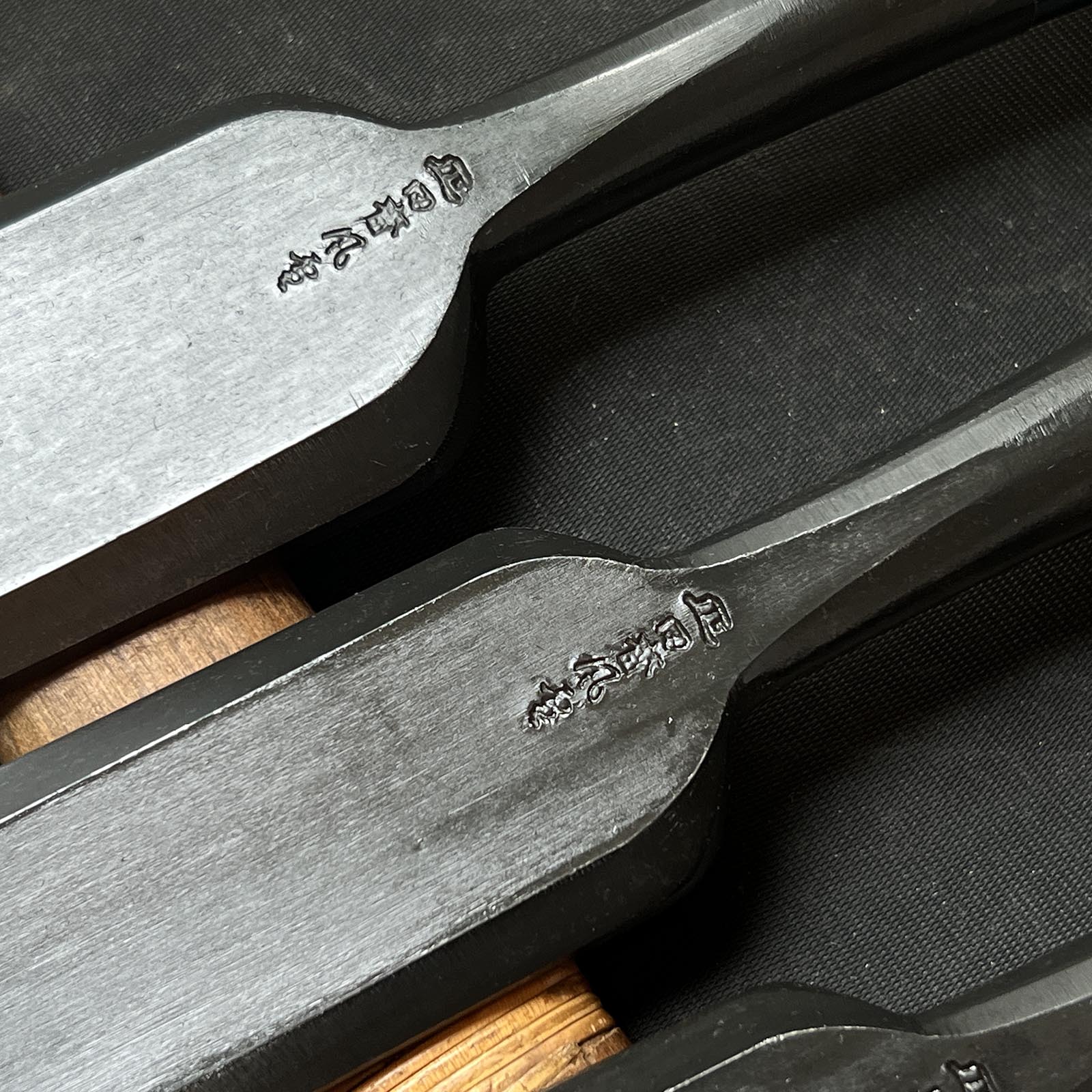 Tasai Fusetsu timber chisels with blue steel 田斎風雪作 叩鑿 24,36,42,48mm Tatakinomi