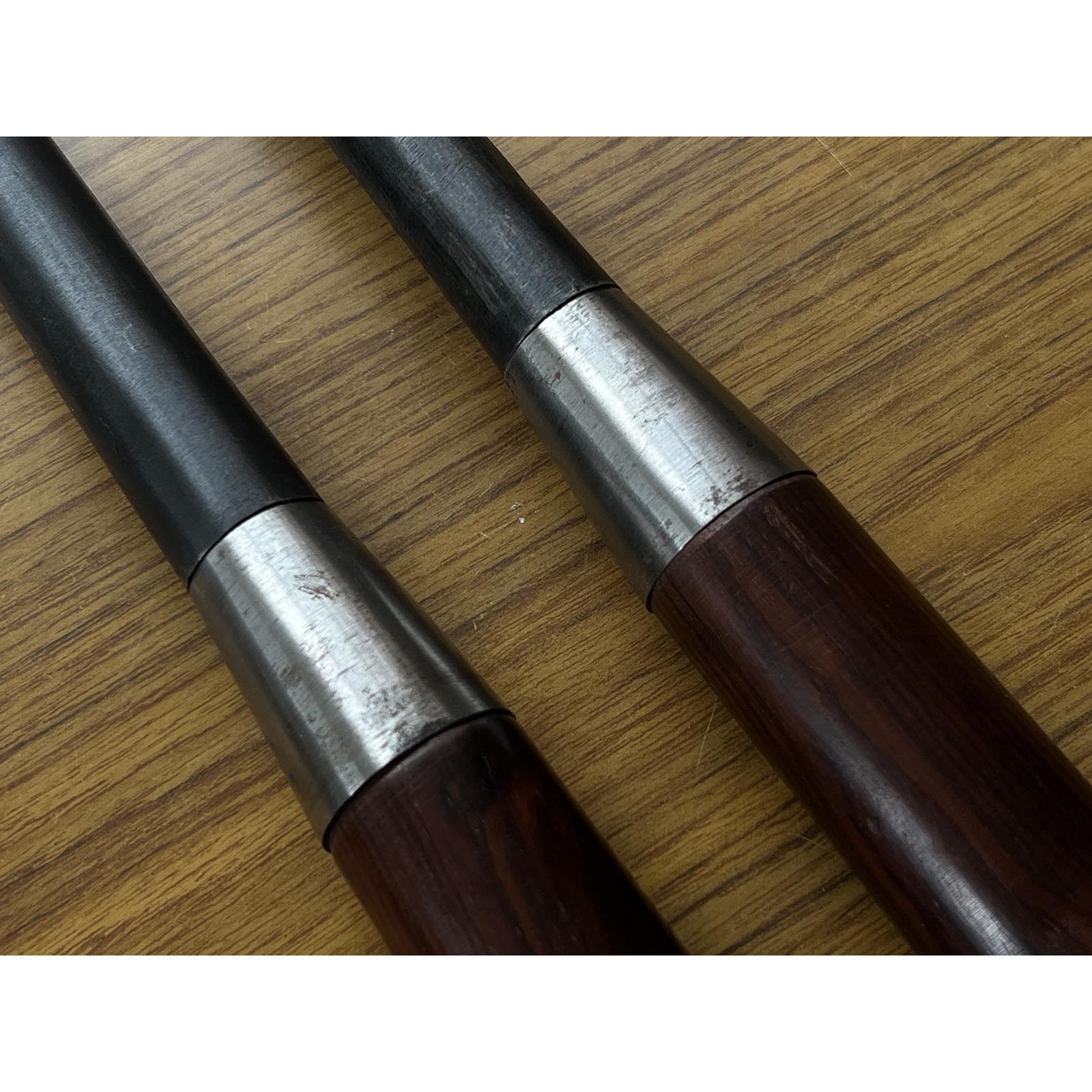 Old stock Hidarihisasaku Slick Chisels Set (Ootsuki-nomi, Hontsuki-Nomi) custom made 掘出し物 二代目左久作 池上喬庸氏 特注 和鉄 本突き組鑿 24,60mm