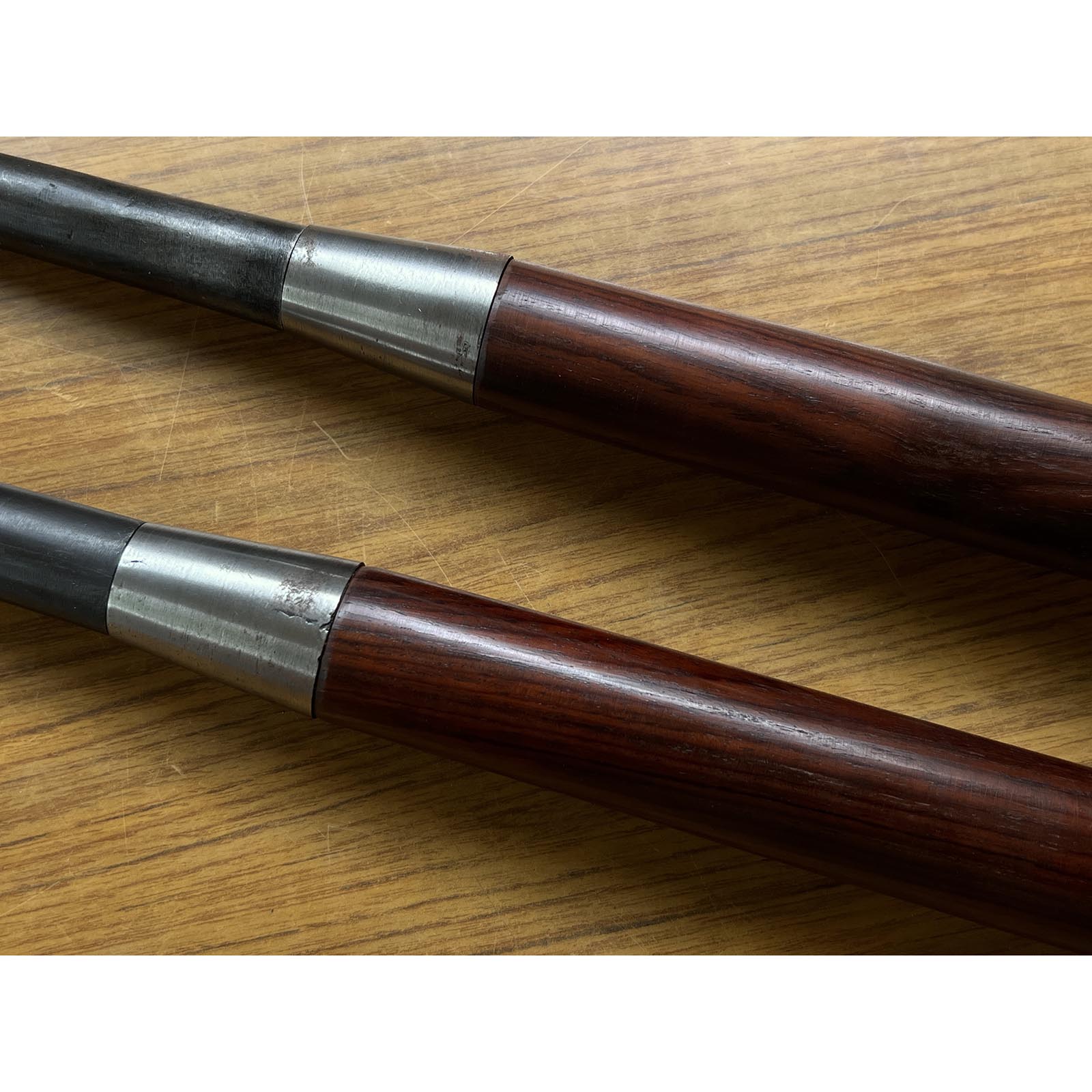 Old stock Hidarihisasaku Slick Chisels Set (Ootsuki-nomi, Hontsuki-Nomi) custom made 掘出し物 二代目左久作 池上喬庸氏 特注 和鉄 本突き組鑿 24,60mm