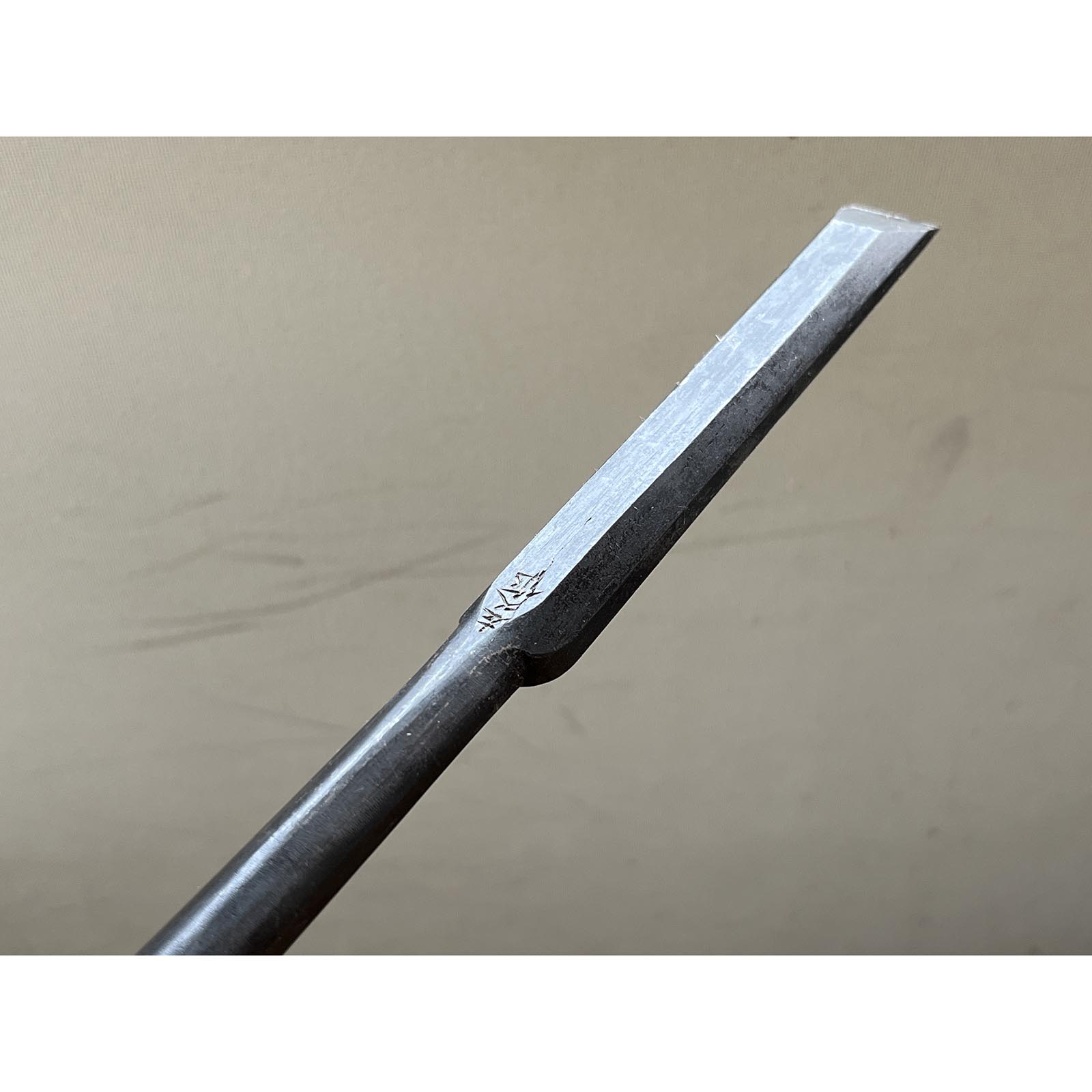 Old stock Hidarihisasaku Slick Chisels Set (Ootsuki-nomi, Hontsuki-Nomi) custom made 掘出し物 二代目左久作 池上喬庸氏 特注 和鉄 本突き組鑿 24,60mm