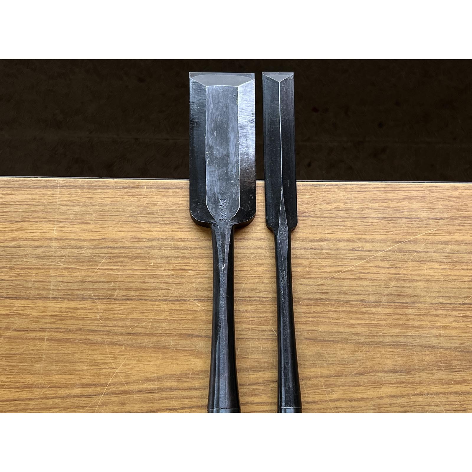 Ouchi Slick Chisels set (Ootsuki-nomi, Hontsuki-Nomi) by Ouchi 4th generation 四代目大内俊明作 宗家大内 本突き組鑿 48,24mm