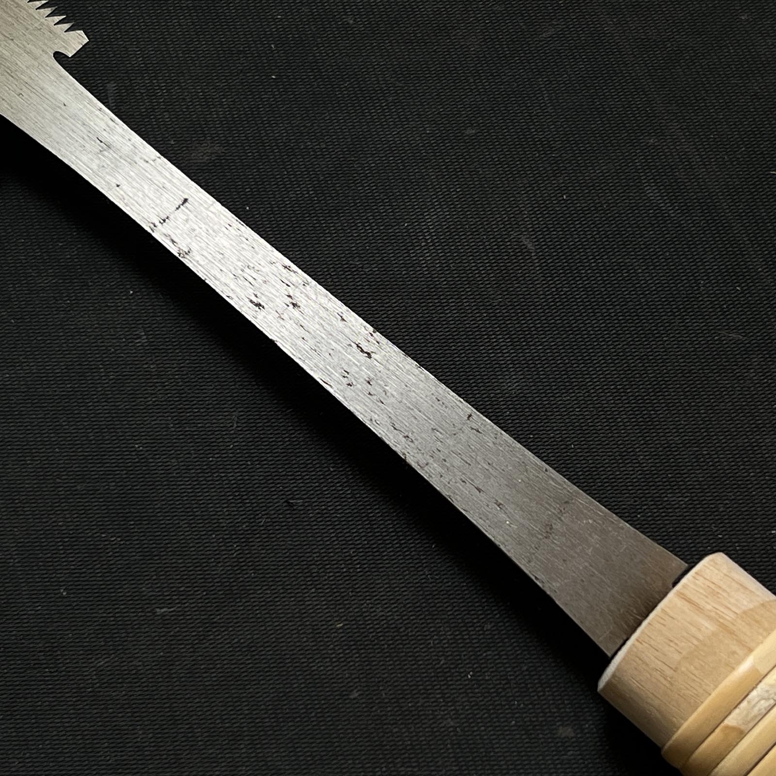 Old stock Ready to use Azebiki Nokogiri Hand made saw 掘出し物 目立て済み 畔挽き鋸 30mm