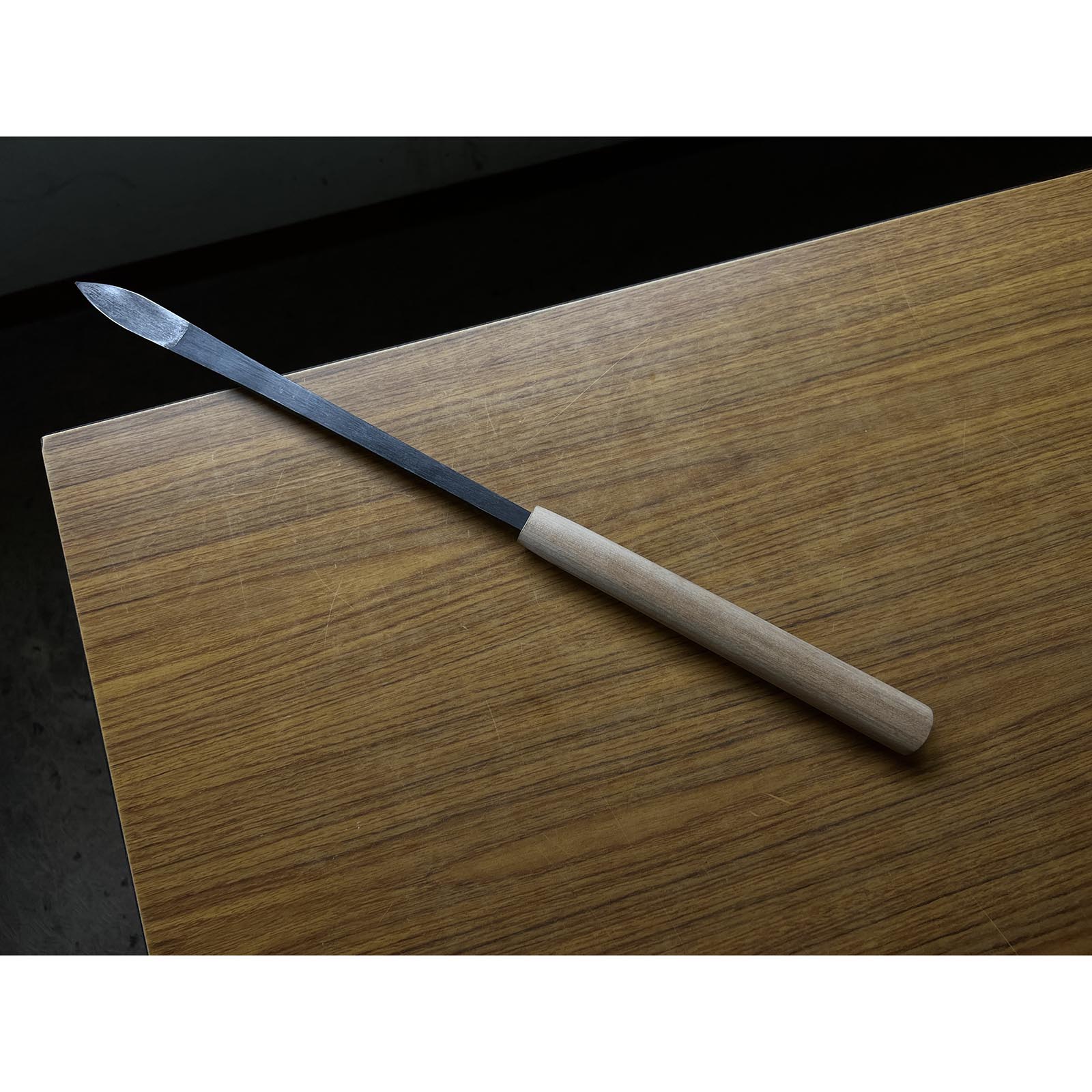 Old stock Kanetake Yari Kanna ( traditional type) with white steel 古式型 和鉄槍鉋 カネ武 高橋和己、典三作 40mm