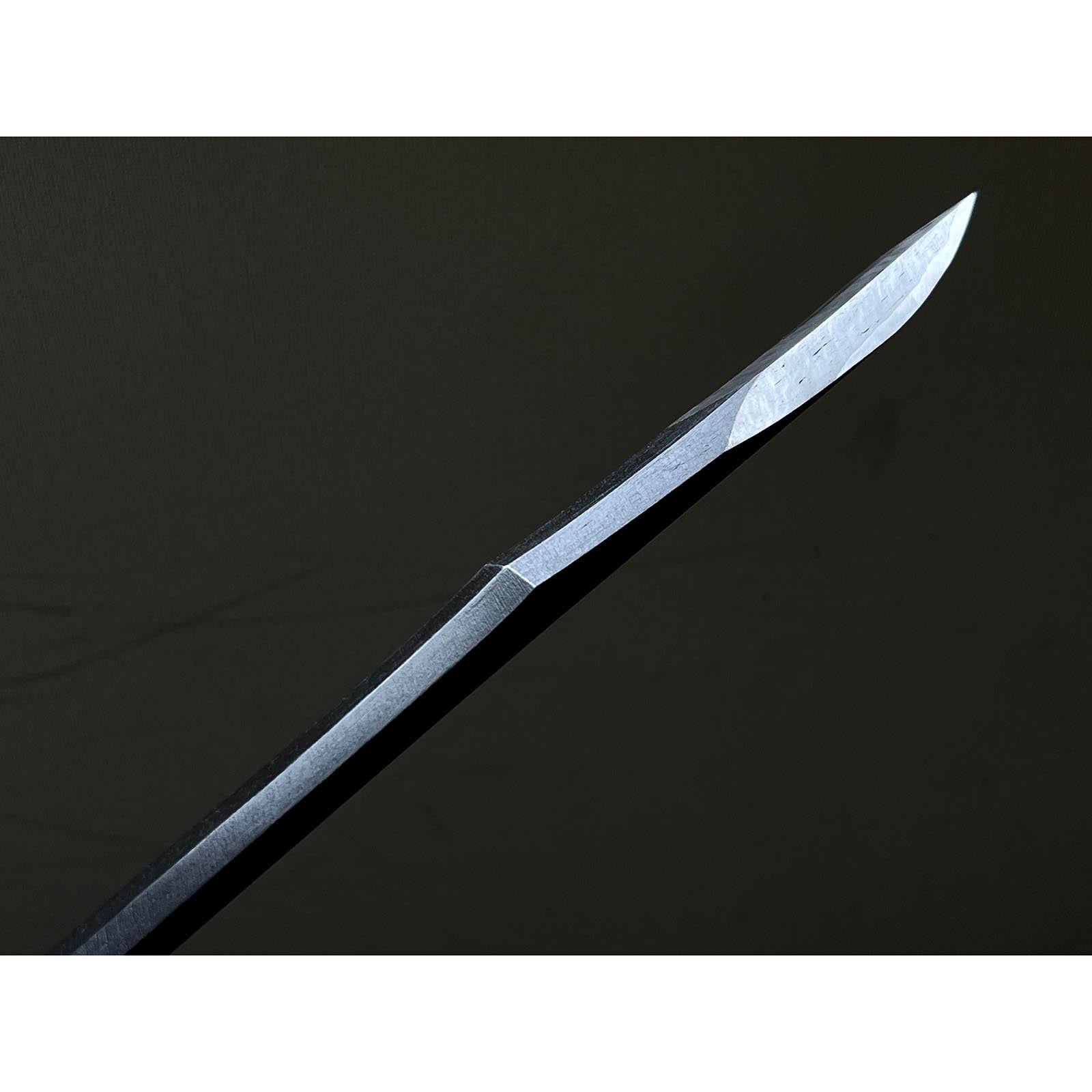 Old stock Kanetake Yari Kanna ( traditional type) with white steel 古式型 和鉄槍鉋 カネ武 高橋和己、典三作 40mm