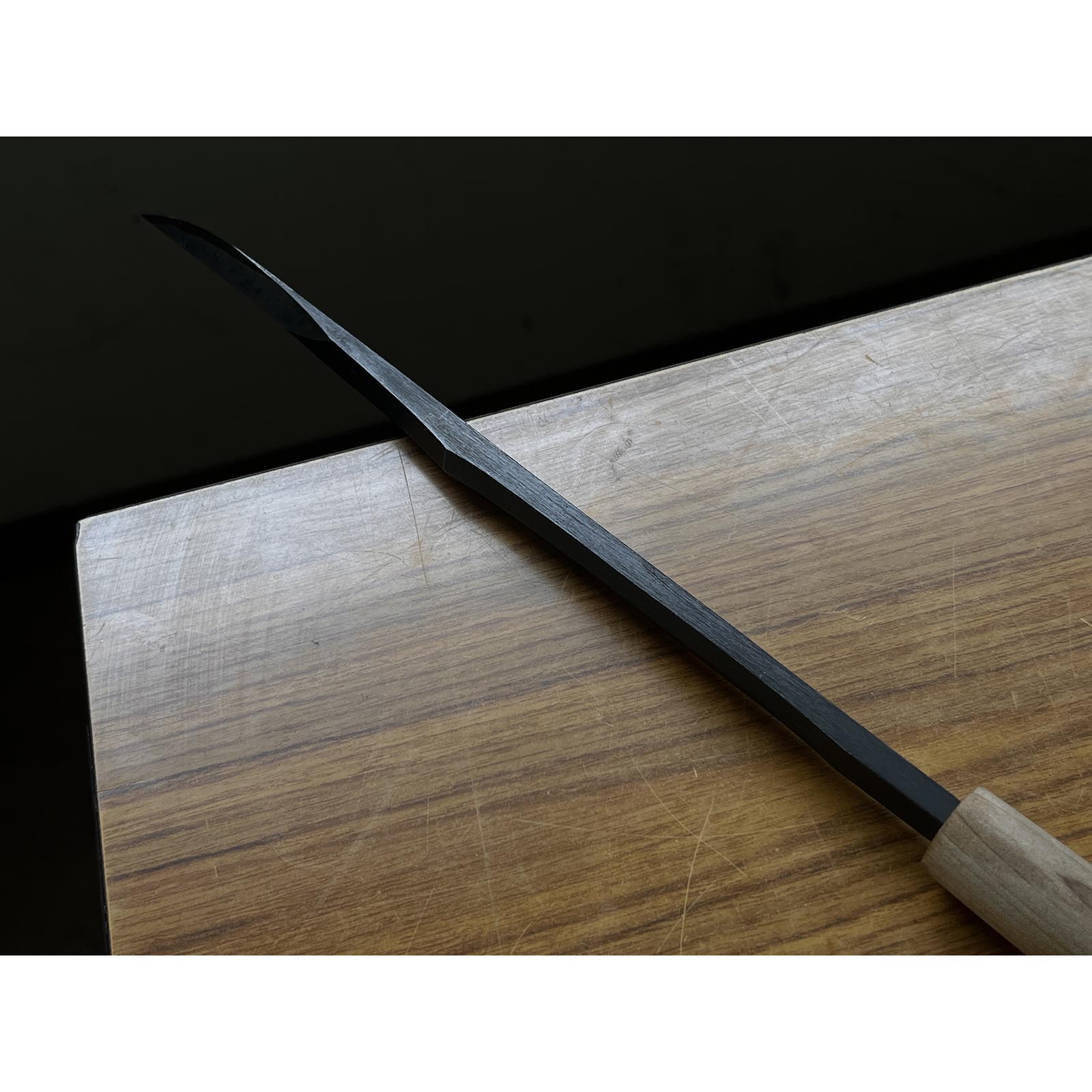 Old stock Kanetake Yari Kanna ( traditional type) with white steel 古式型 和鉄槍鉋 カネ武 高橋和己、典三作 40mm