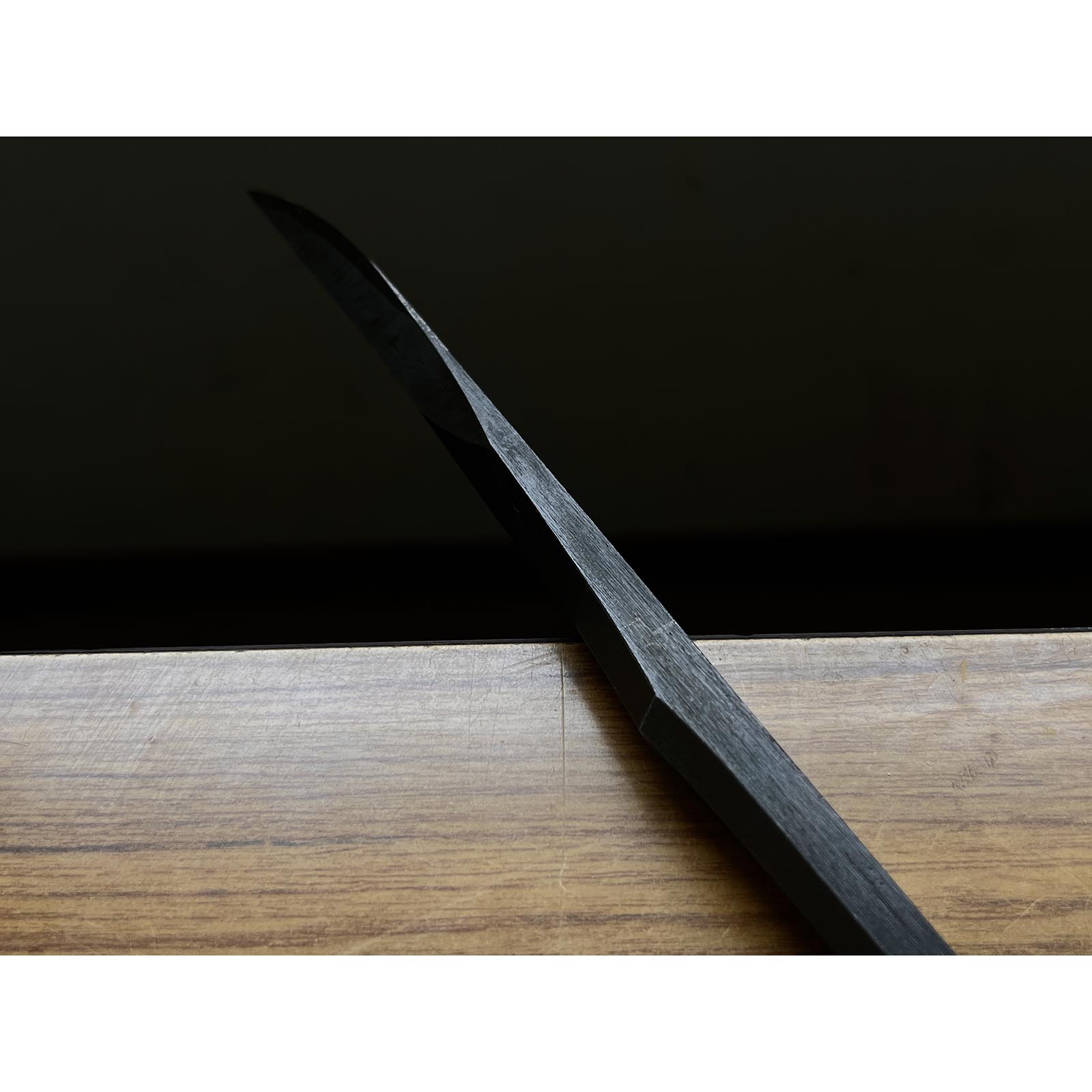 Old stock Kanetake Yari Kanna ( traditional type) with white steel 古式型 和鉄槍鉋 カネ武 高橋和己、典三作 40mm