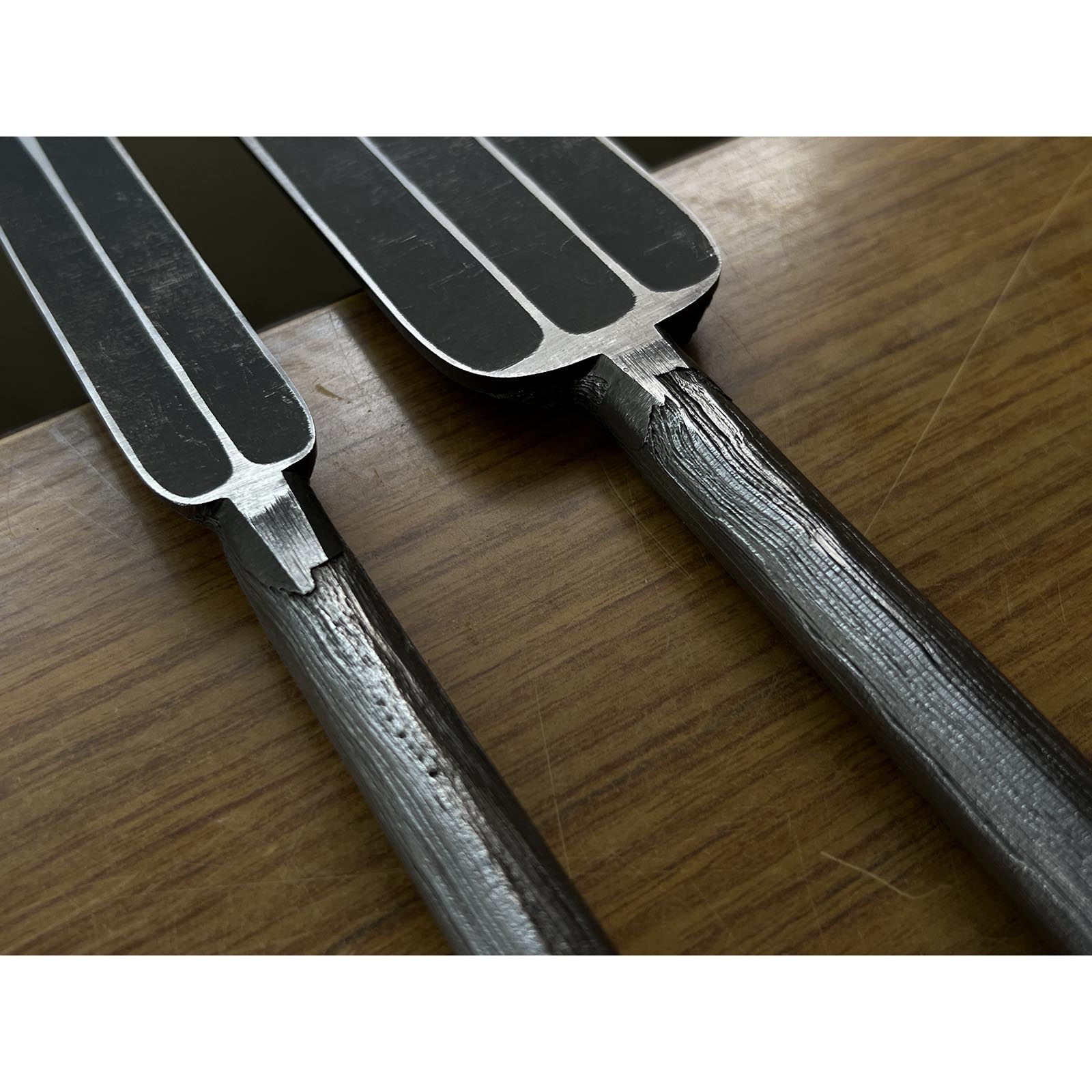 Ouchi Slick Chisels set (Ootsuki-nomi, Hontsuki-Nomi) by Ouchi 4th generation 四代目大内俊明作 宗家大内 本突き組鑿 48,24mm