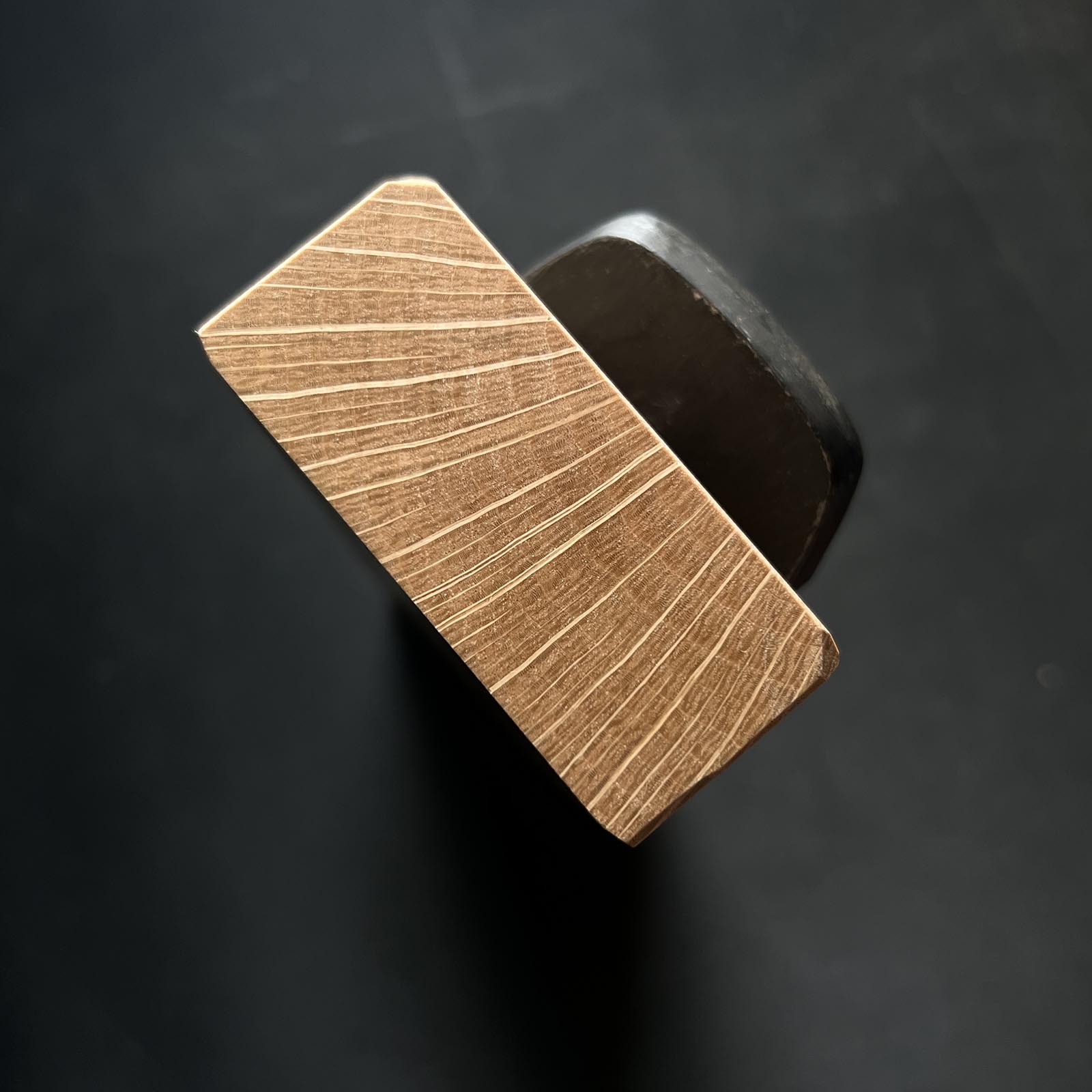 Gensui Tsunesaburo Small plane (Kanna) with Togohagane No.0 steel 常三郎作 元帥 東郷鋼0号 小鉋 8mm