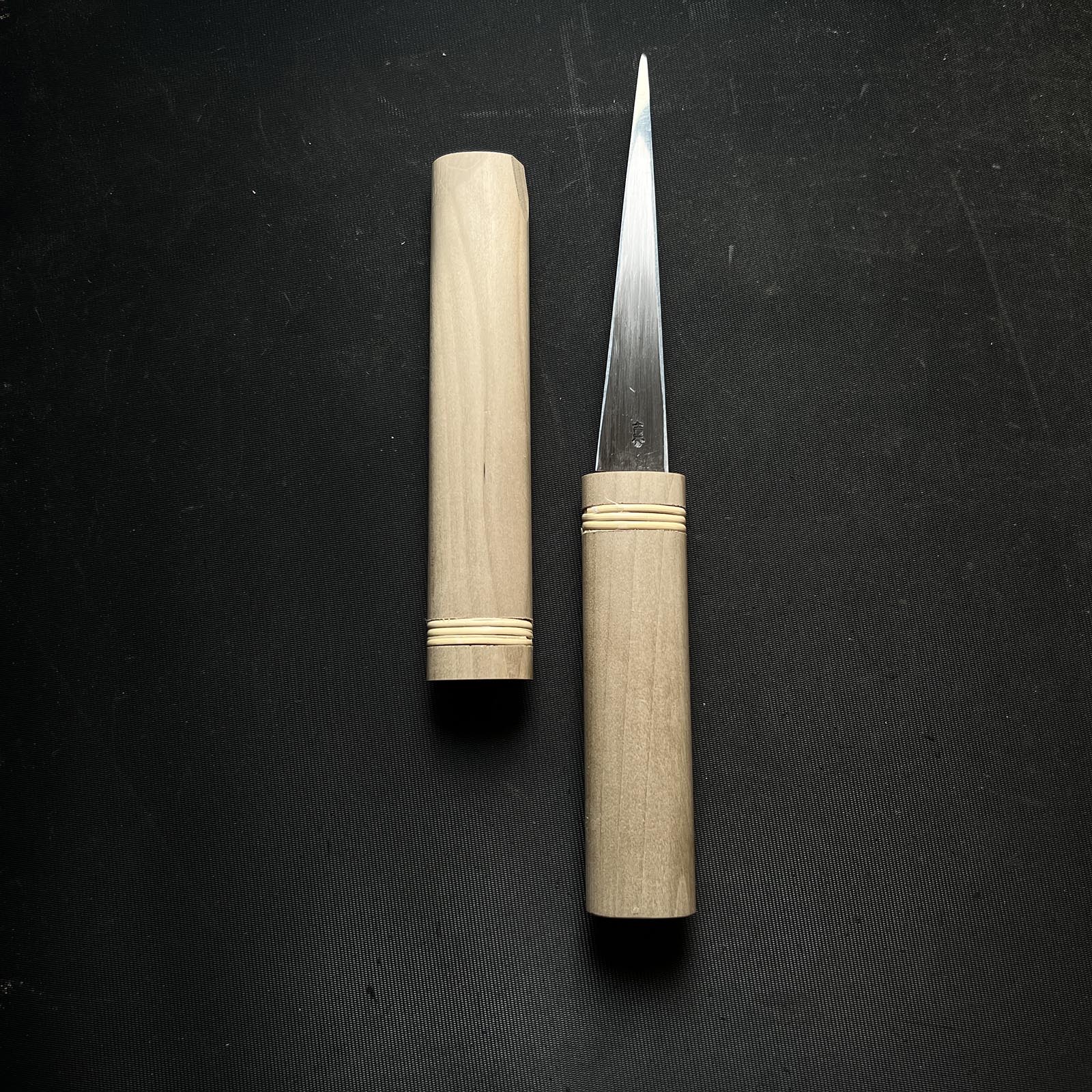 Yoshihede Kuri Kokatana (Carving tools) Right Hand  吉秀 白紙鋼 繰り小刀 右 130mm