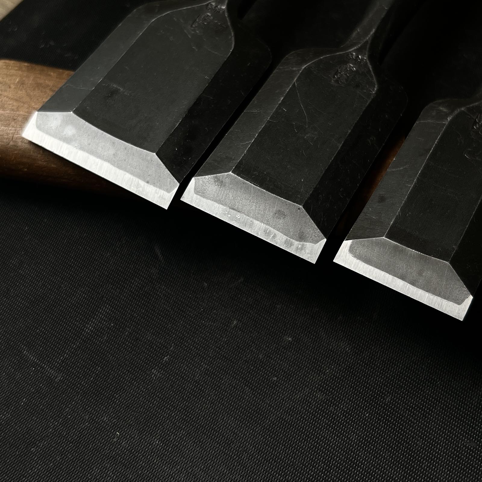 Sukemaru Bench chisels set by Usui Yoshio with White oak handle 四代助丸 碓氷淑郎 追入組鑿 Oirenomi