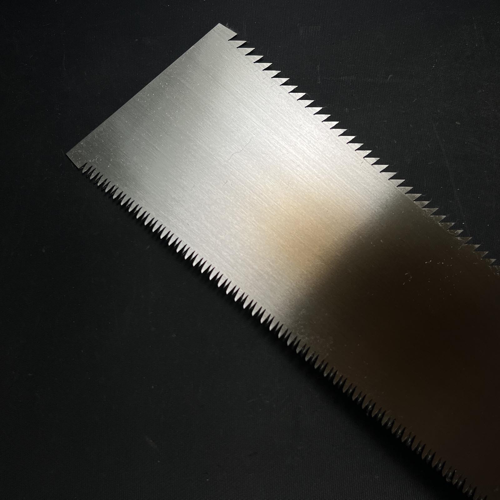 #R7 Ready to use! Old stock Double Edge (Ryoba) Saw with Eddy Type Handles set by Kurashige 直ぐ使い 倉重栄助氏目立 渦巻き柄 両刃鋸 300mm