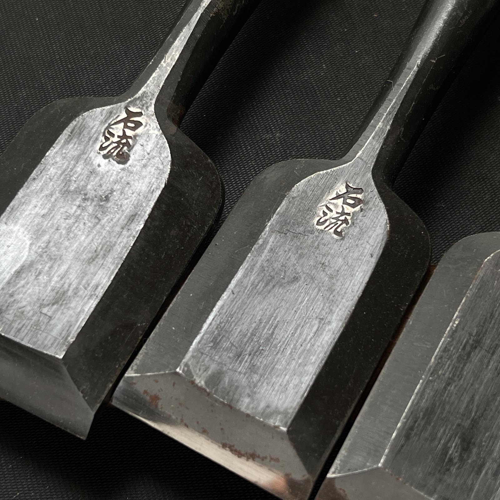 Old stock Sekiryu Shorter Timber chisels 掘出し物 石流 中叩組鑿 Chu-Tatakinomi