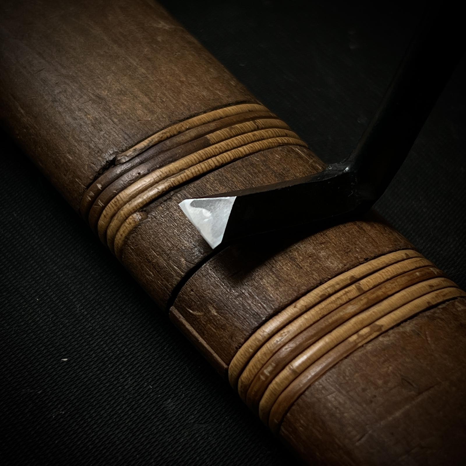 Ioroi Trowel chisel (Kote nomi) For Plane's wooden body made by Ioroi Hideo 五百蔵秀夫作 五百蔵 鉋台用 鏝鑿 9mm