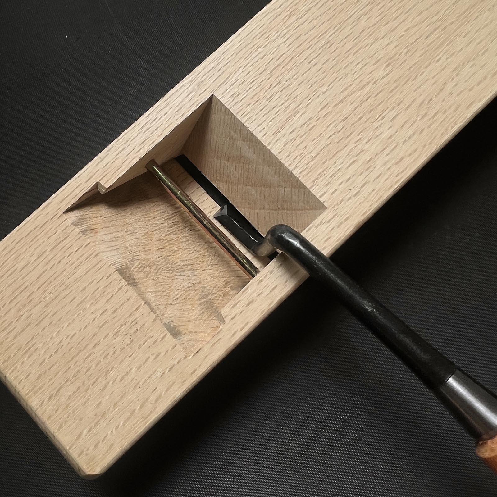 Ioroi Trowel chisel (Kote nomi) For Plane's wooden body  made by Ioroi Hideo 五百蔵秀夫作 五百蔵 鉋台用 鏝鑿  9mm