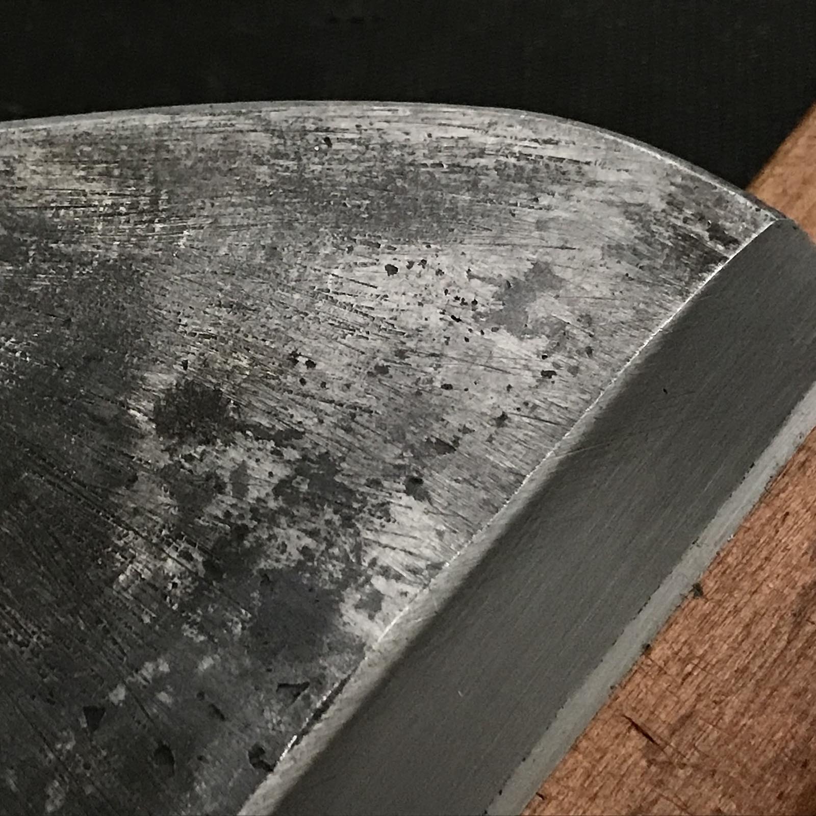 KUSHIRA Scraper with blue steel (For Plane Body Bottom Set up ) 鯨 鉋下端スクレイパー 水野清介氏の弟子作 98mm