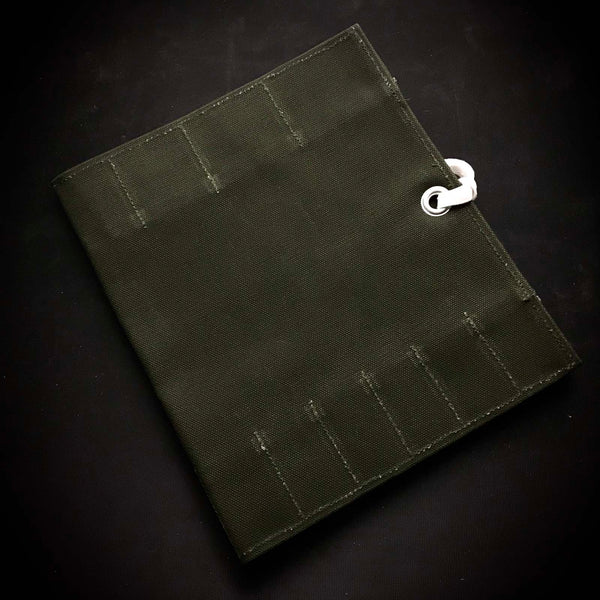 Chisel and Tool Roll Cloth Bag For Timber chisels  鑿巻き 叩き鑿用 布製 Green