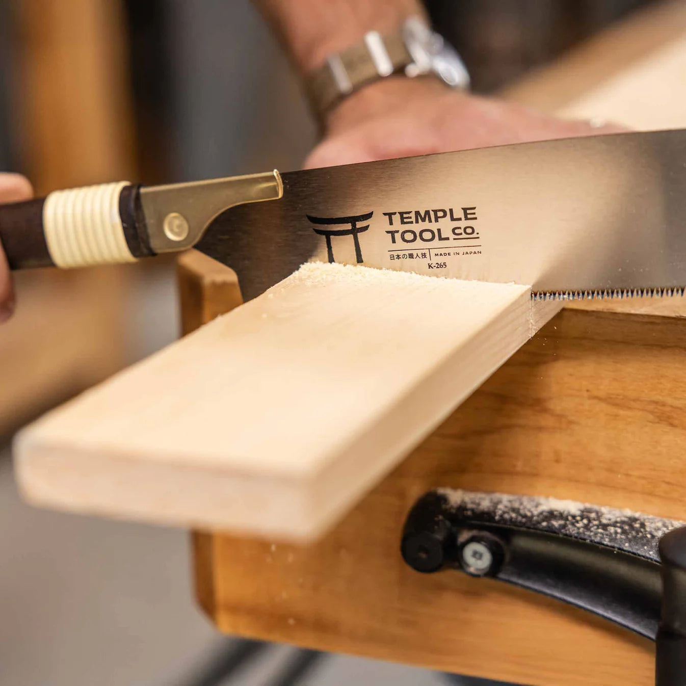 Temple Tool Japanese Kataba Pull Saw Medium Universal Teeth 265mm テンプルツール 片刃鋸 縦横斜め 265mm