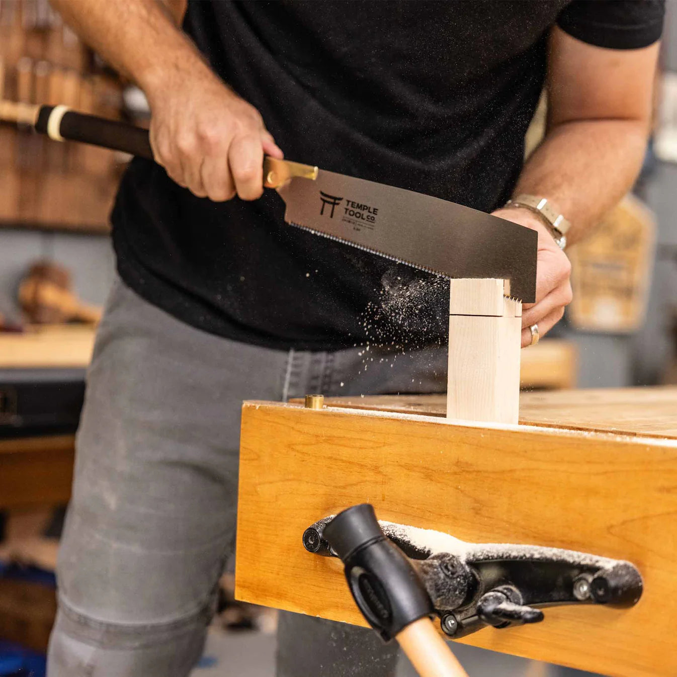 Temple Tool Japanese Kataba Pull Saw Medium Universal Teeth 265mm テンプルツール 片刃鋸 縦横斜め 265mm