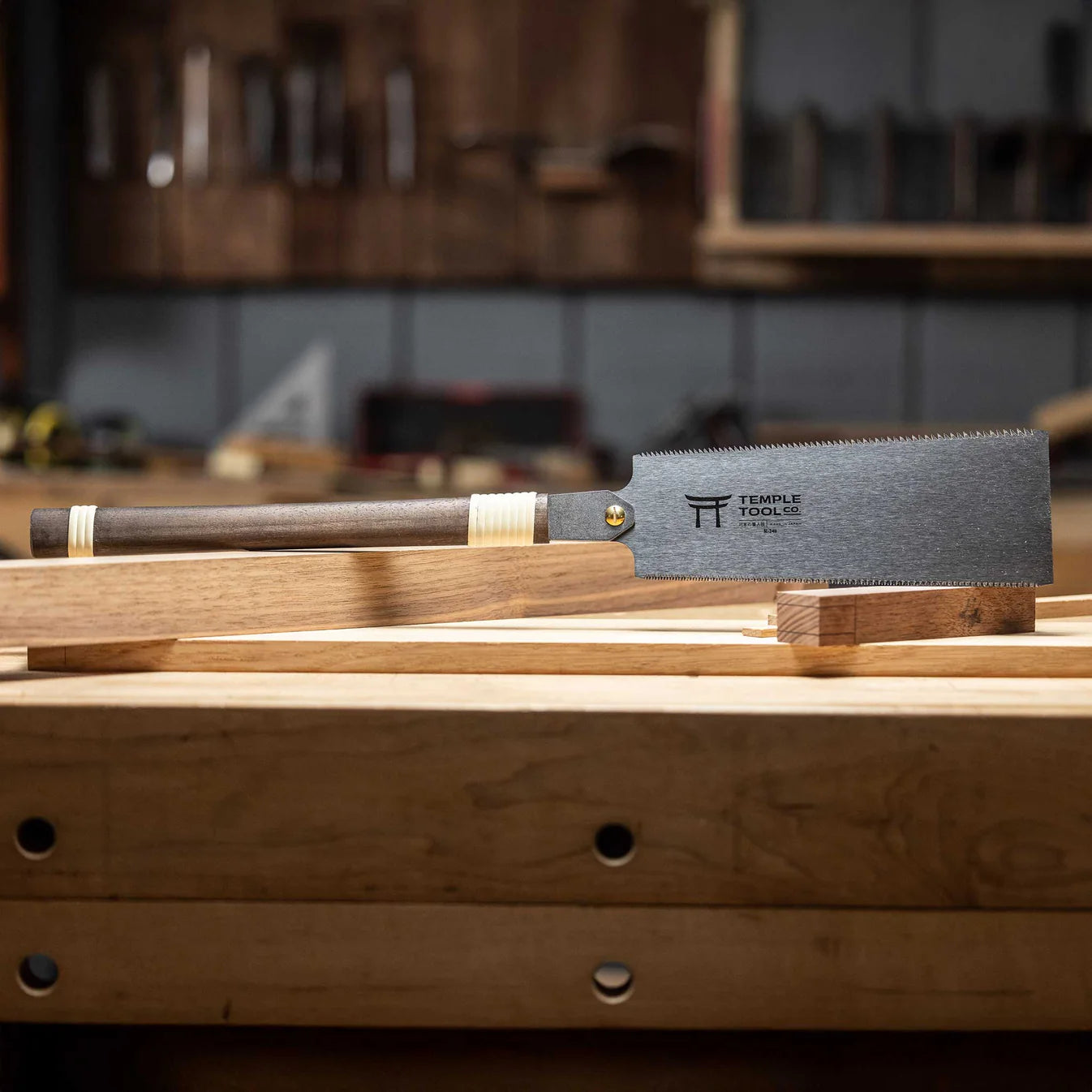 Temple Tool Japanese Pull Saw Fine Double-Edge 240mm テンプルツール 両刃鋸 240mm