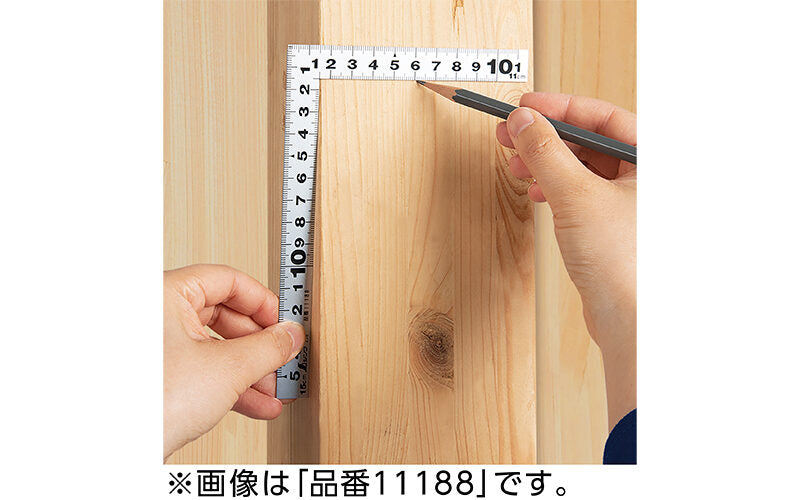 Shinwa White Stainless Steel Sashigane 11189 シンワ 曲尺 平ぴた ホワイト15*11cm