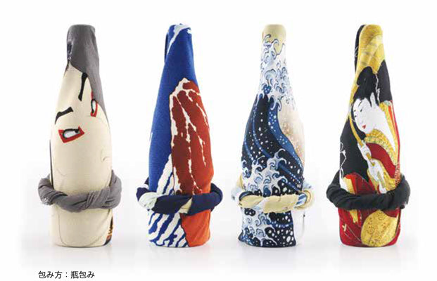 Furoshiki Japanese Traditional Wrapping 風呂敷 二巾ちりめん友禅 赤富士コン