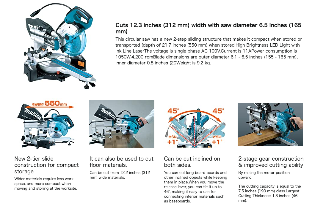 マキタ 電気のこぎり 丸のこ 6.5インチ マキタ(Makita) 電気マルノコ 165mm M565