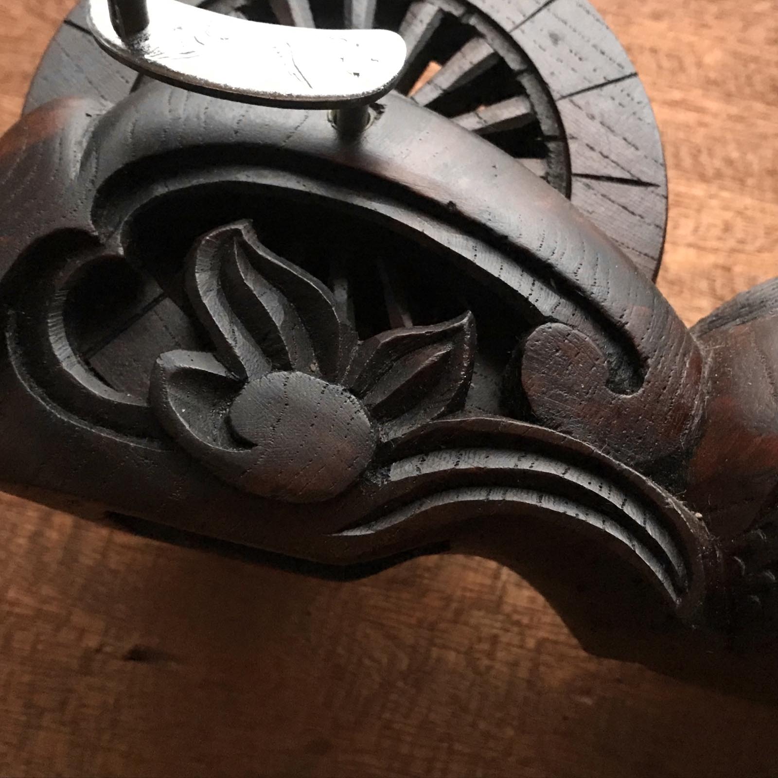 #ST36 Japanese Carpenter Ink Pot Traditional Measuring Tools Sumitsubo by Masasumi 正清作 墨壺 欅 270mm