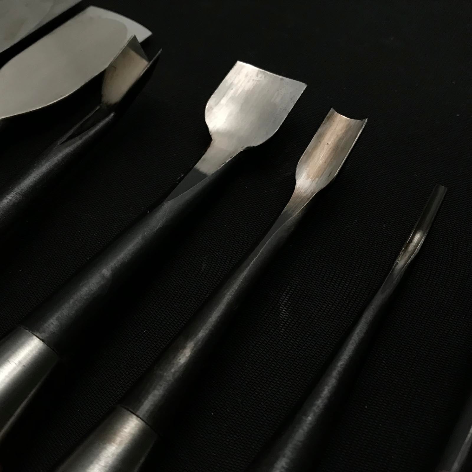 古株 #3 正道 彫刻ノミセット 掘り出し物 正道 彫刻組鑿 10本