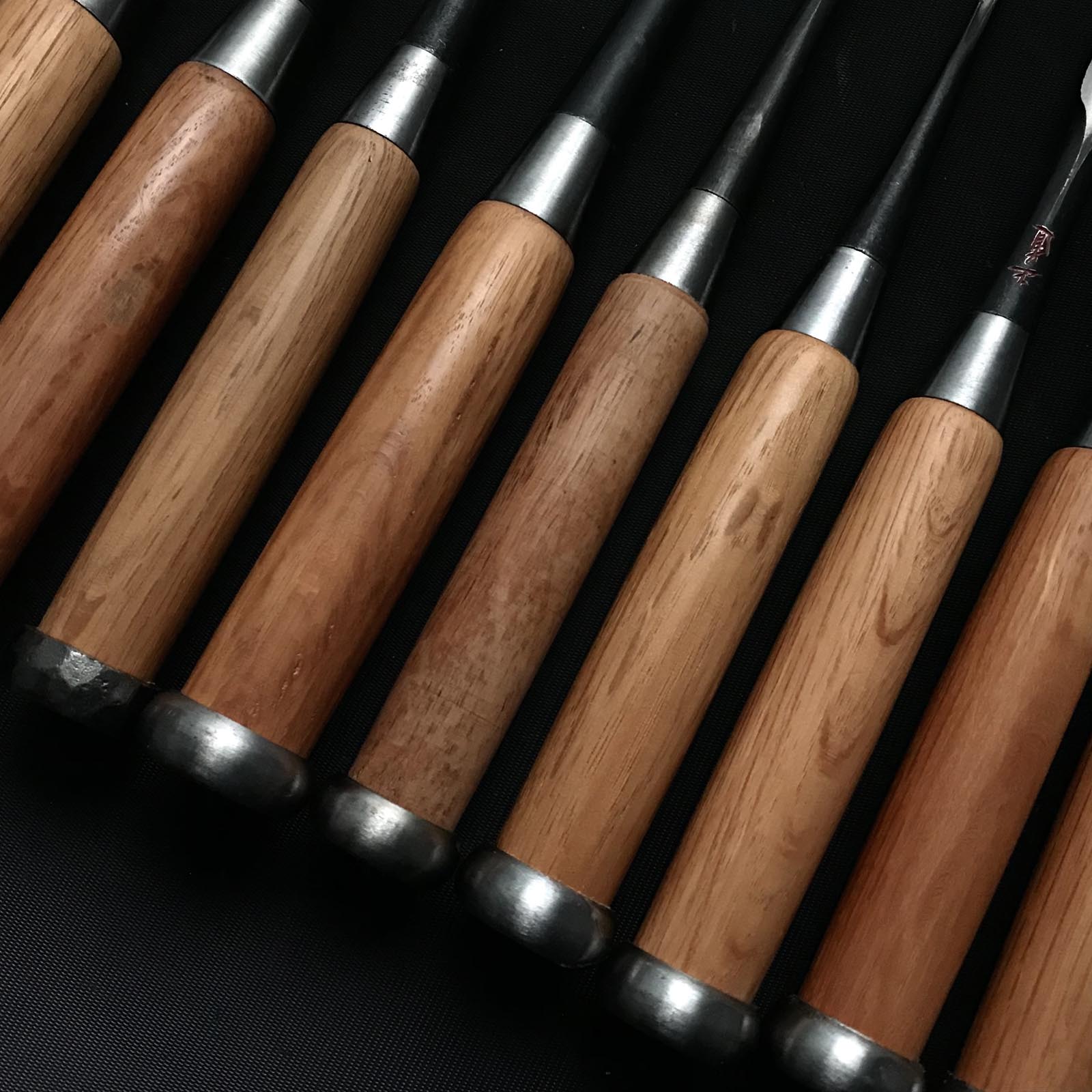 古株 #3 正道 彫刻ノミセット 掘り出し物 正道 彫刻組鑿 10本