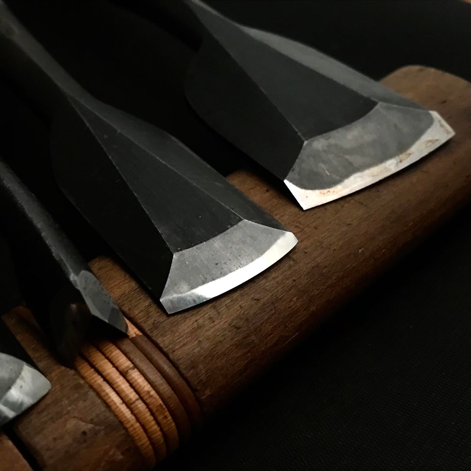 古株 #3 正道 彫刻ノミセット 掘り出し物 正道 彫刻組鑿 10本