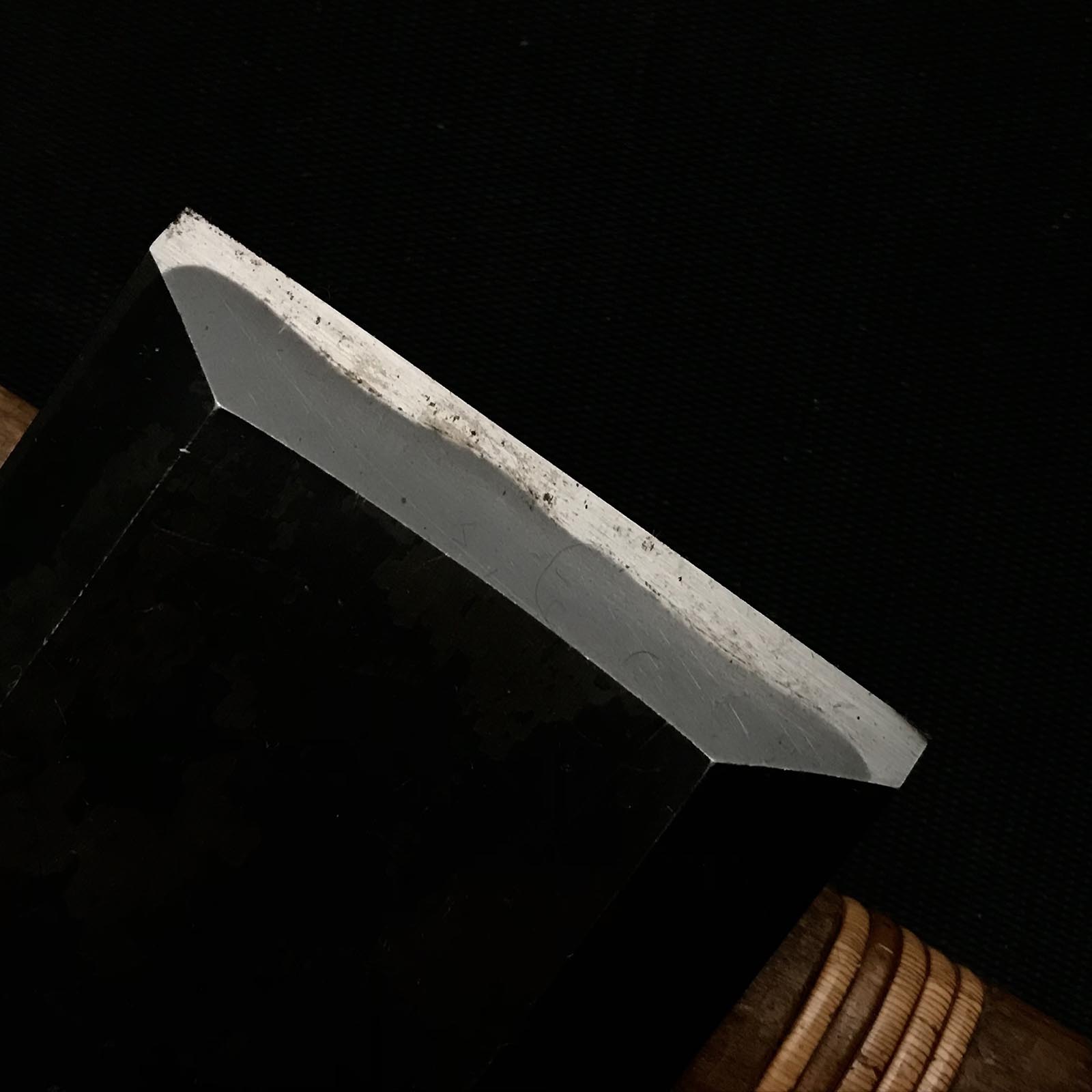 Old stock Early works Kiyohisa Bench chisels by Watanabe Kiyoe 掘出し物 早期作品 清久作問屋名 追入鑿 Oirenomi 54mm