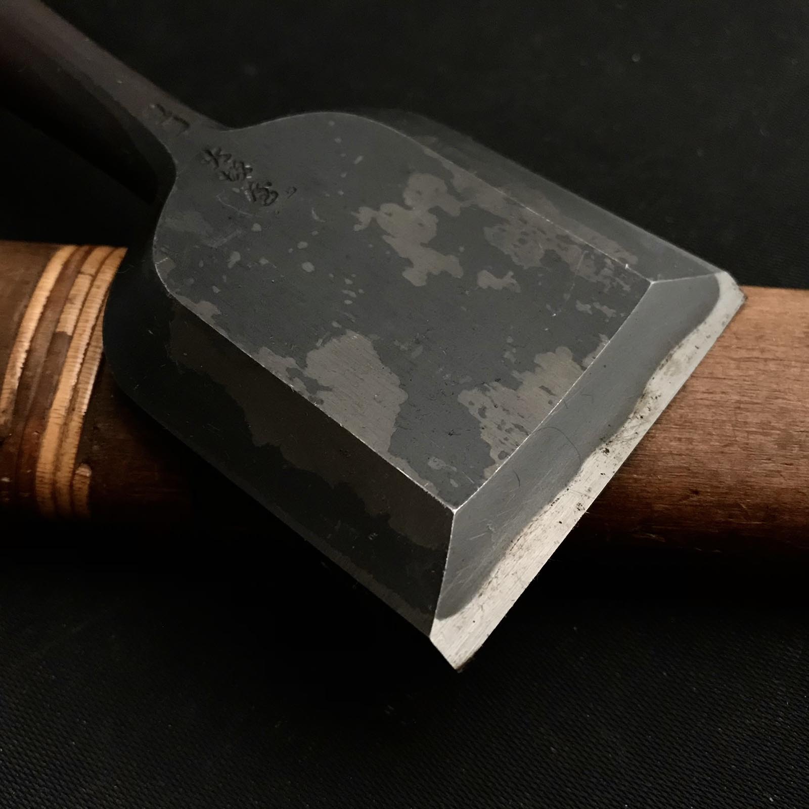 Old stock Early works Kiyohisa Bench chisels by Watanabe Kiyoe 掘出し物 早期作品 清久作問屋名 追入鑿 Oirenomi 54mm
