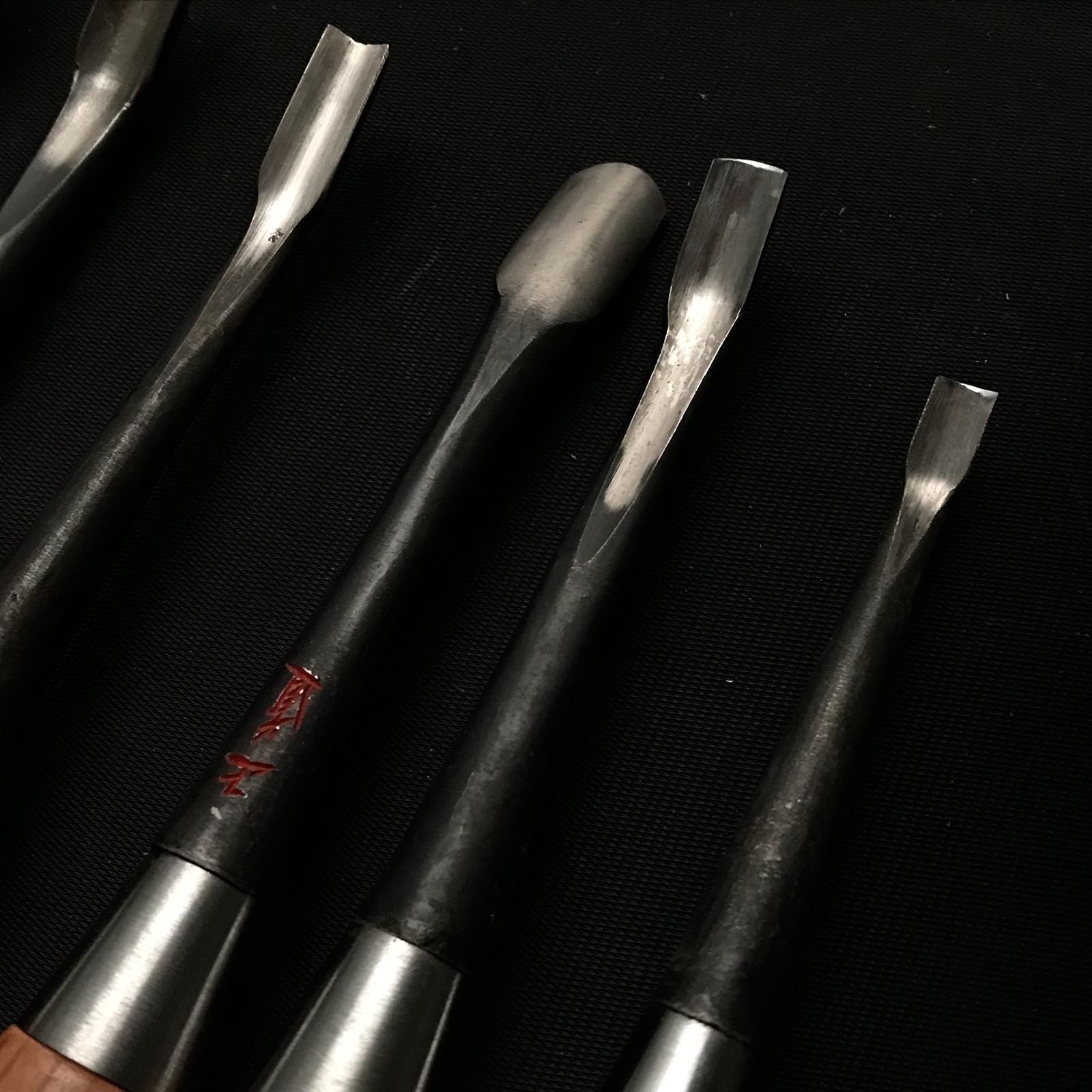 Old stock #1 Masamichi Carving chisels set 掘出し物 正道 彫刻組鑿 10本