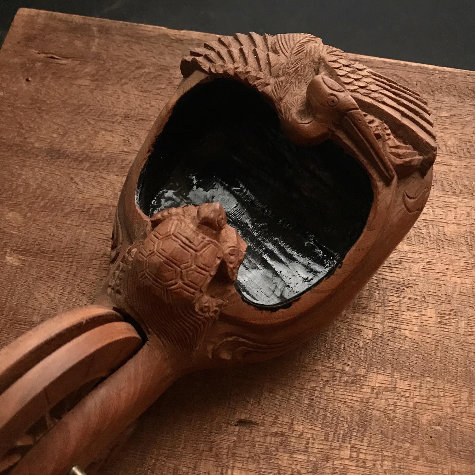 #ST39 Japanese Carpenter Ink Pot Traditional Measuring Tools Sumitsubo by Tsubotoshi 坪俊作 墨壺 欅 270mm