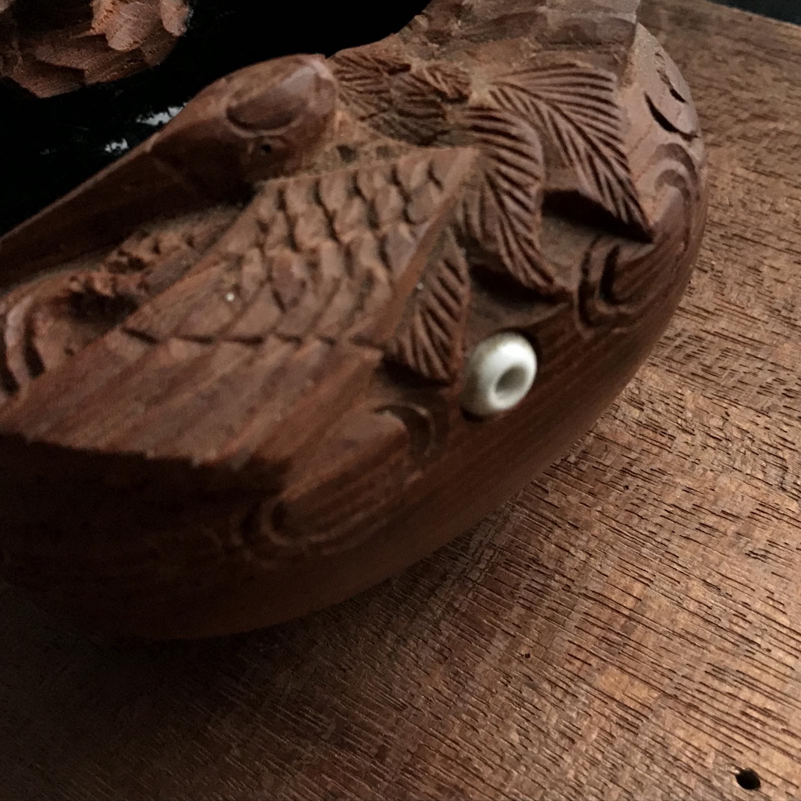 #ST39 Japanese Carpenter Ink Pot Traditional Measuring Tools Sumitsubo by Tsubotoshi 坪俊作 墨壺 欅 270mm