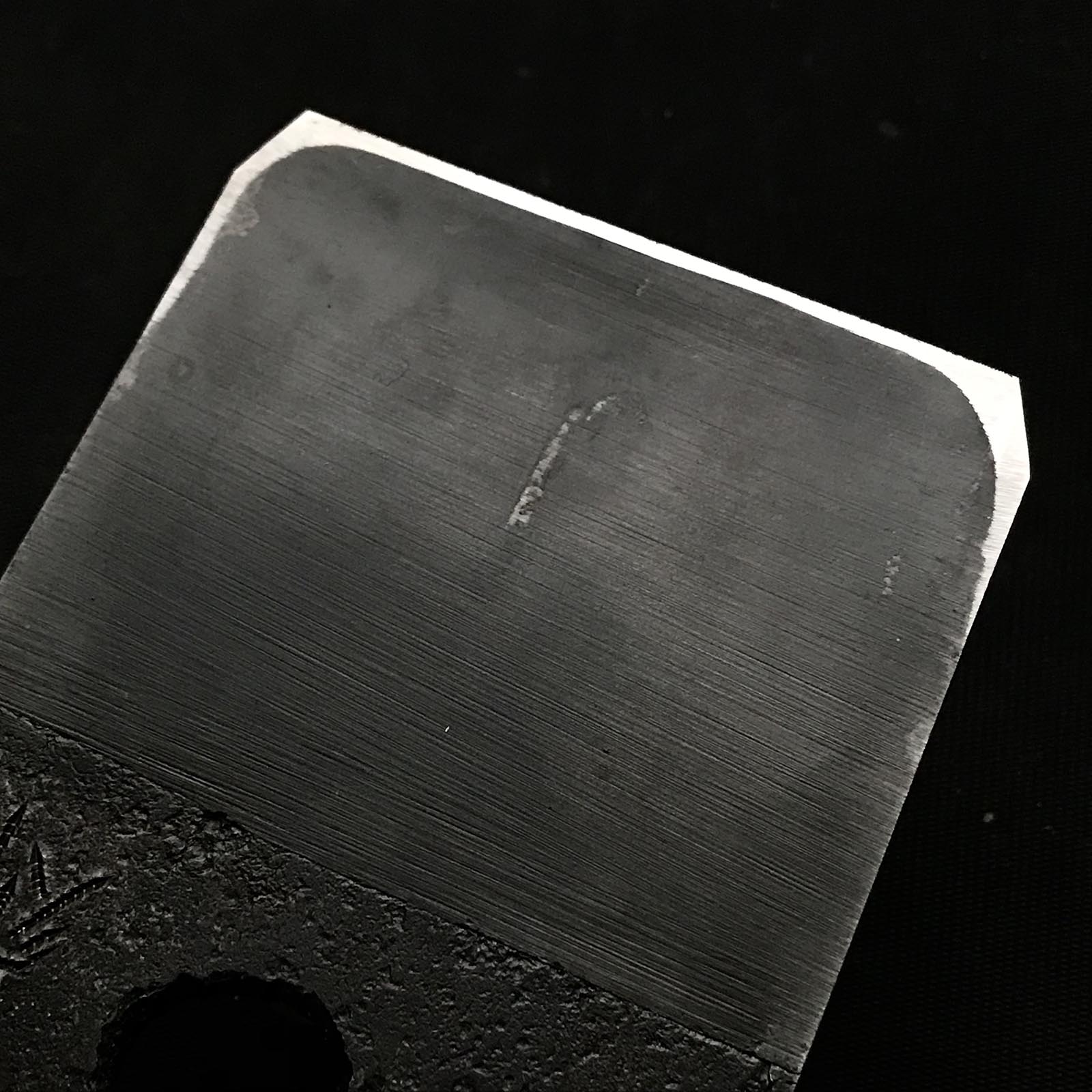 Hyakunenkizami Plane(Kanna) Blade by Seisuke Mizuno 水野清介作 百年刻穴 鉋刃 70mm