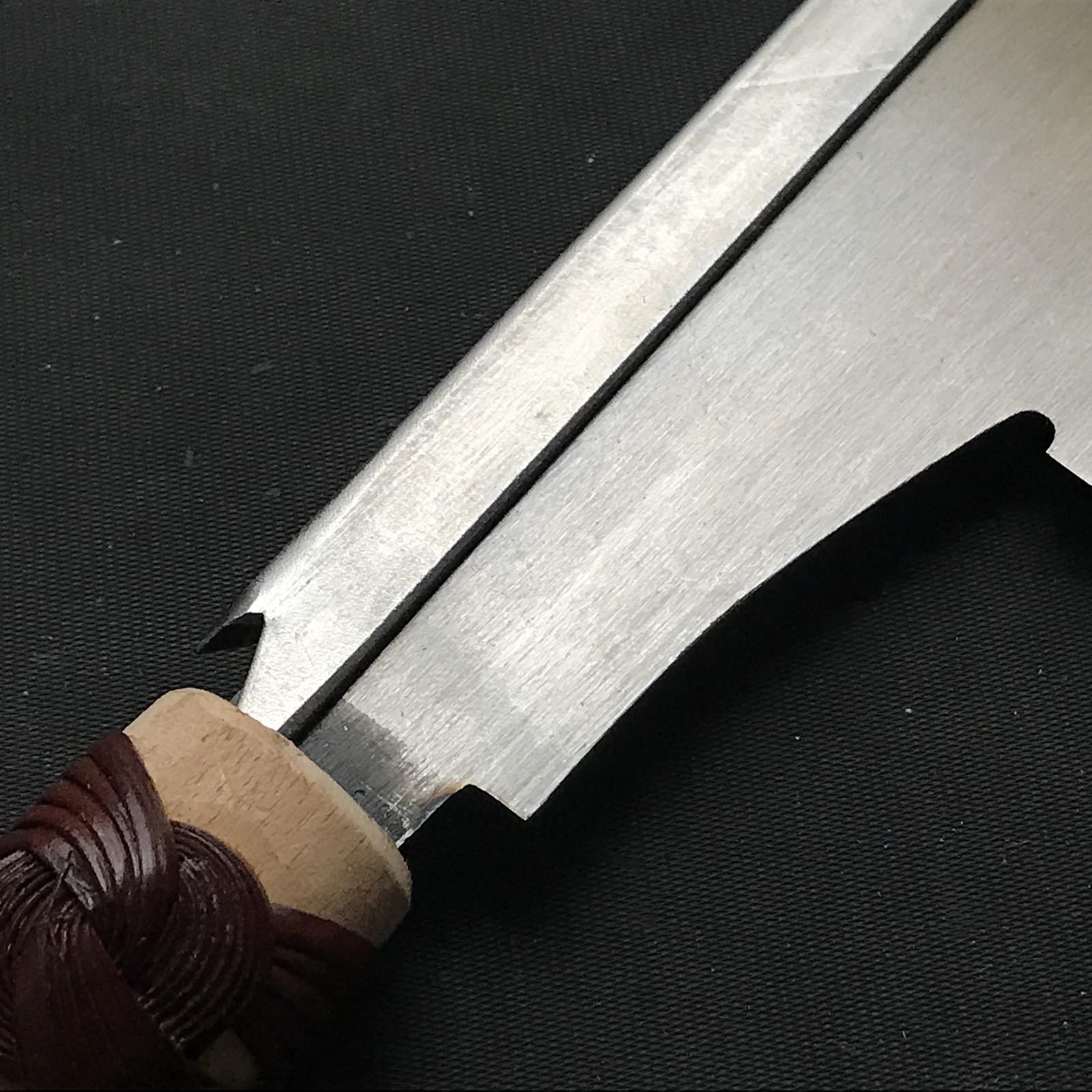 #35 Old stock Nagakatsu Noko Japanese Rip cut Zero set Dozuki Saw For Hard Wood 長勝鋸 胴付き鋸 縦挽 アサリ無し 広葉材用 270mm