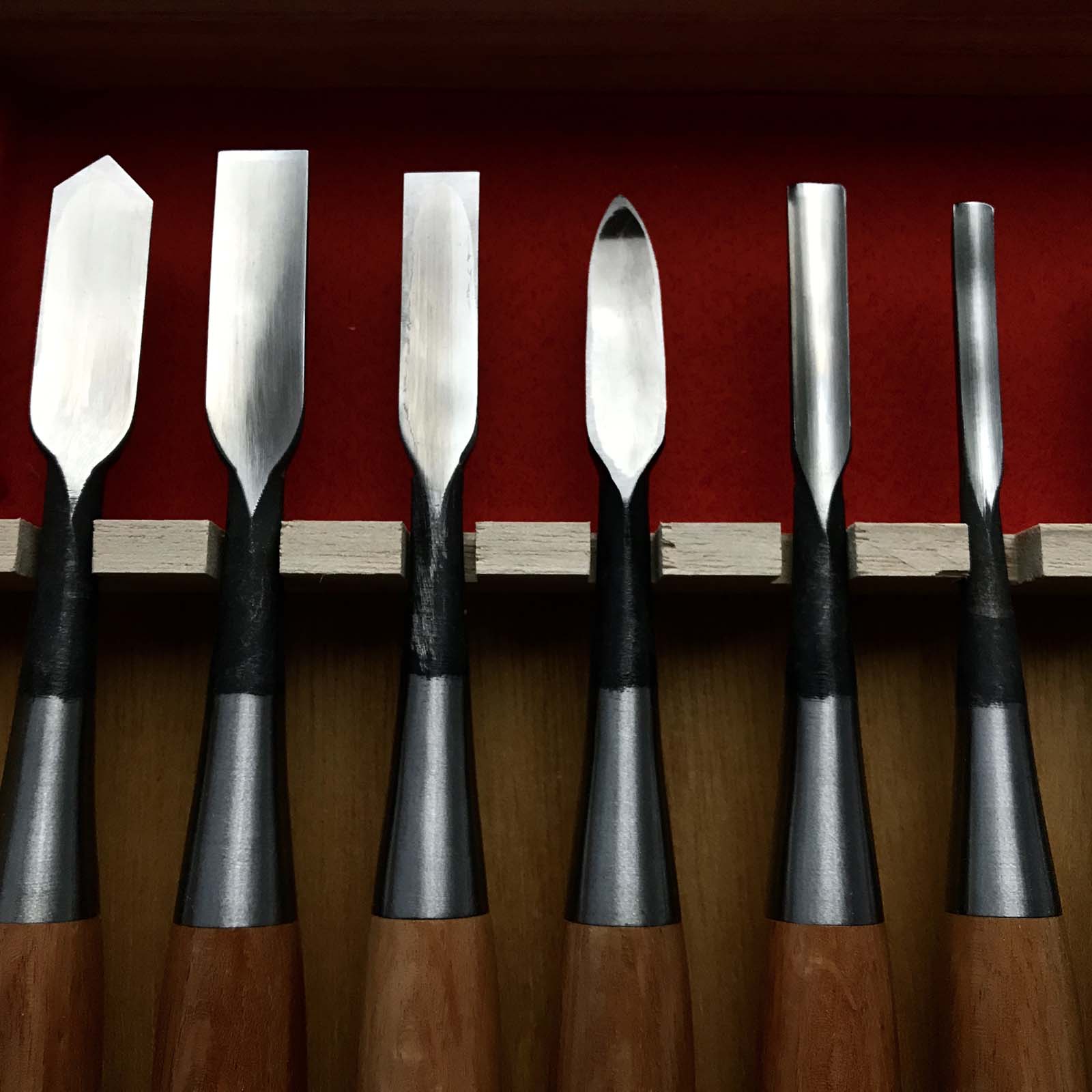 暁 彫刻組鑿 彫清作 青紙鋼