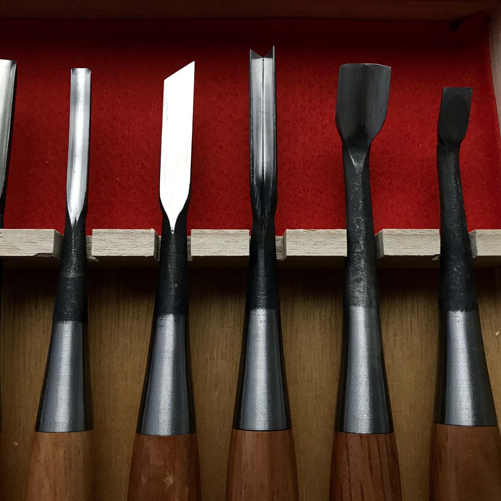 暁 彫刻組鑿 彫清作 青紙鋼