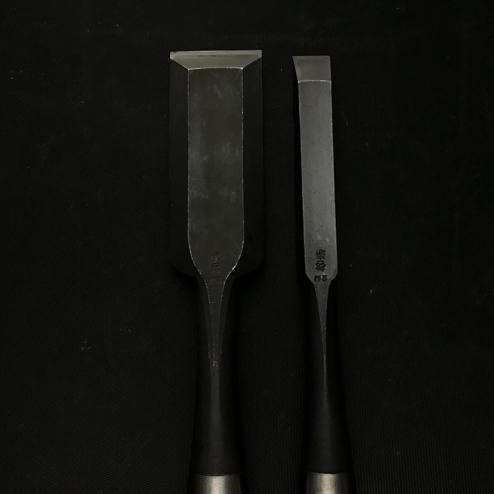 Old stock Keijyu Timber chisel by Keizaburo Nagaoke (Tatakinomi) 掘出し物 永桶啓三郎作 啓寿 叩き鑿 36mm 15mm