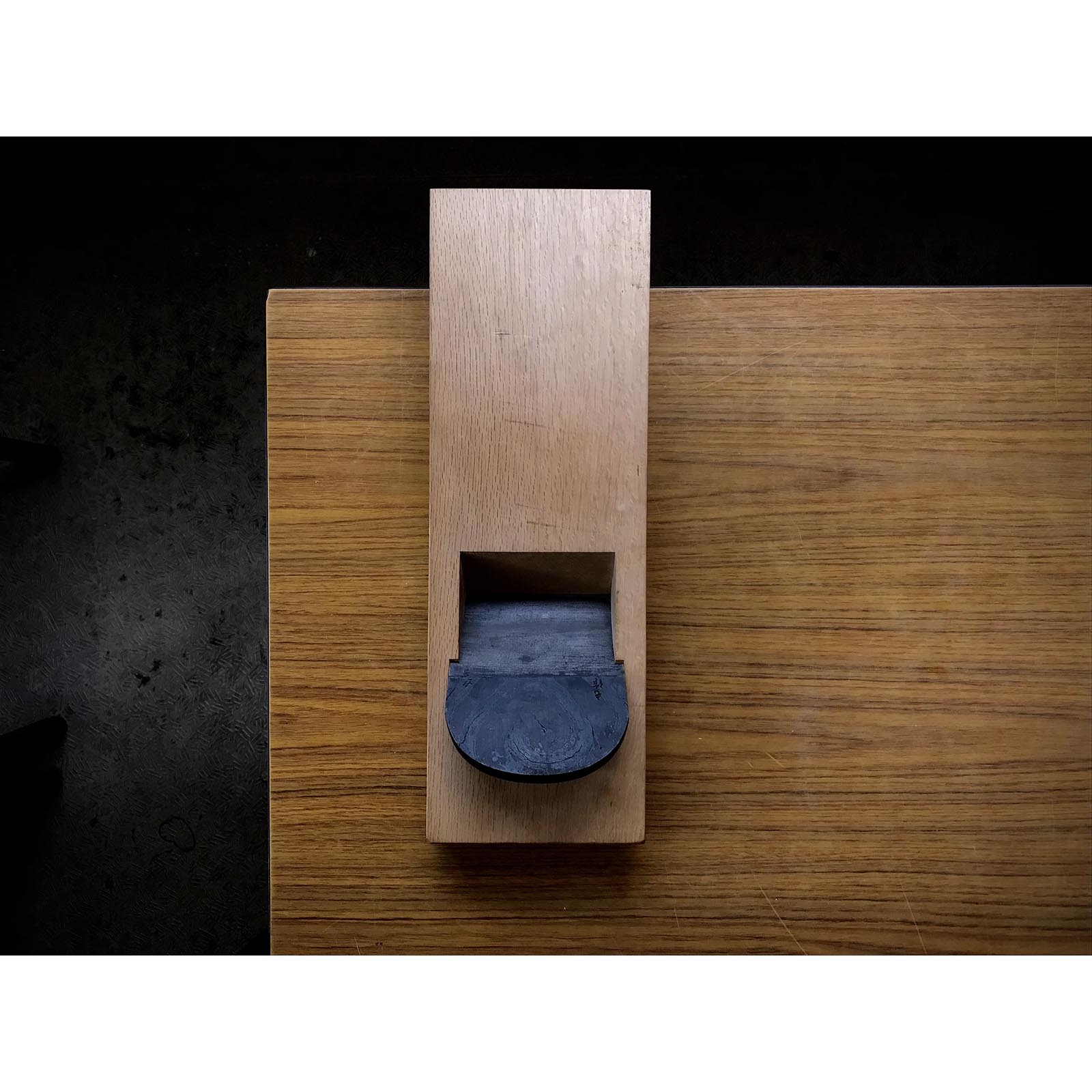 Uzumaki (swirl) Large Plane (Kanna) by Mosaku From Collector 蔵出し 神田規久夫 も作 渦巻 大鉋 105mm