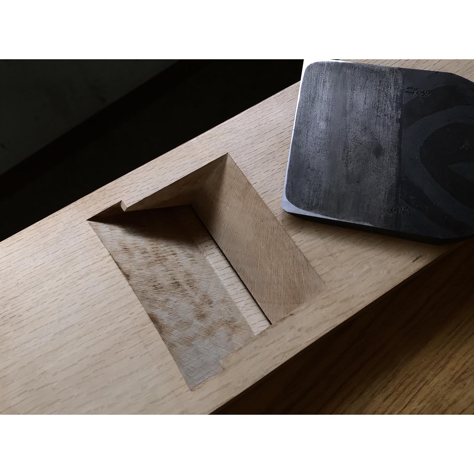 Uzumaki (swirl) Large Plane (Kanna) by Mosaku From Collector 蔵出し 神田規久夫 も作 渦巻 大鉋 105mm